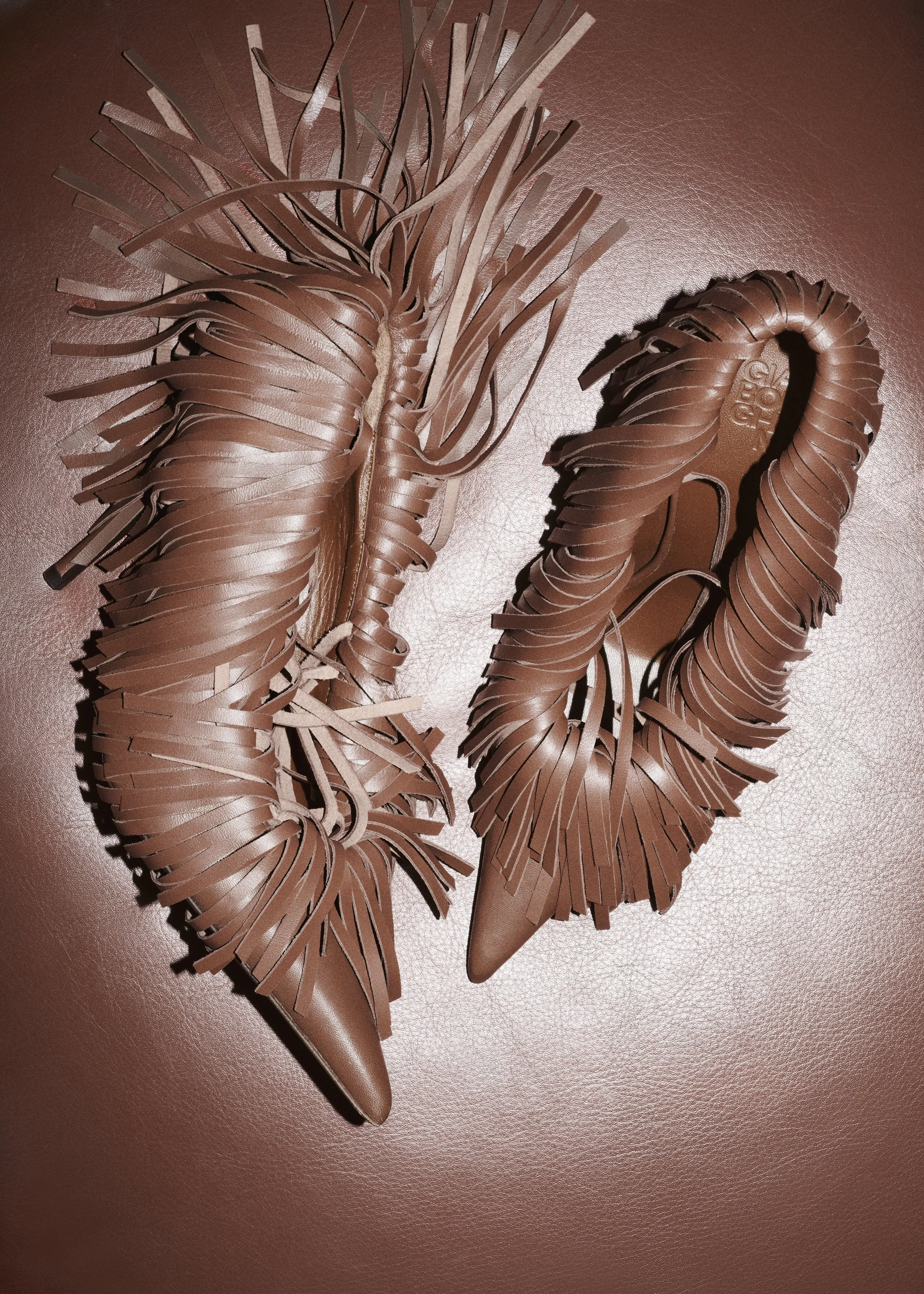 Giaborghini Amelia Fringe Pumps - Tiramisu sold by Frankie Shop product image thumbnail 4