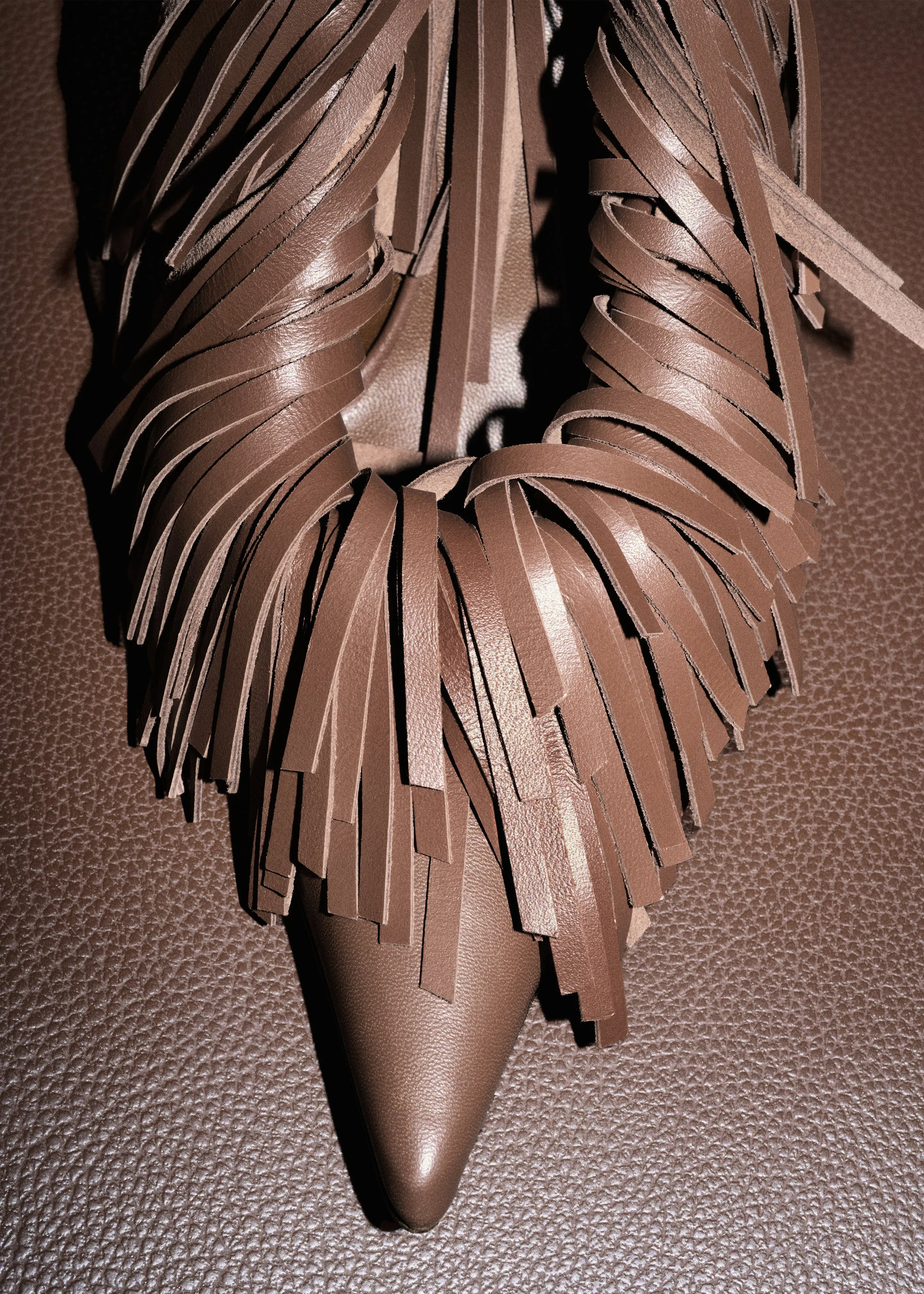 Giaborghini Amelia Fringe Pumps - Tiramisu sold by Frankie Shop product image thumbnail 3