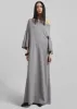 By Malene Birger Yalia Maxi Dress - Grey Melange sold by Frankie Shop