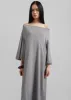 By Malene Birger Yalia Maxi Dress - Grey Melange sold by Frankie Shop