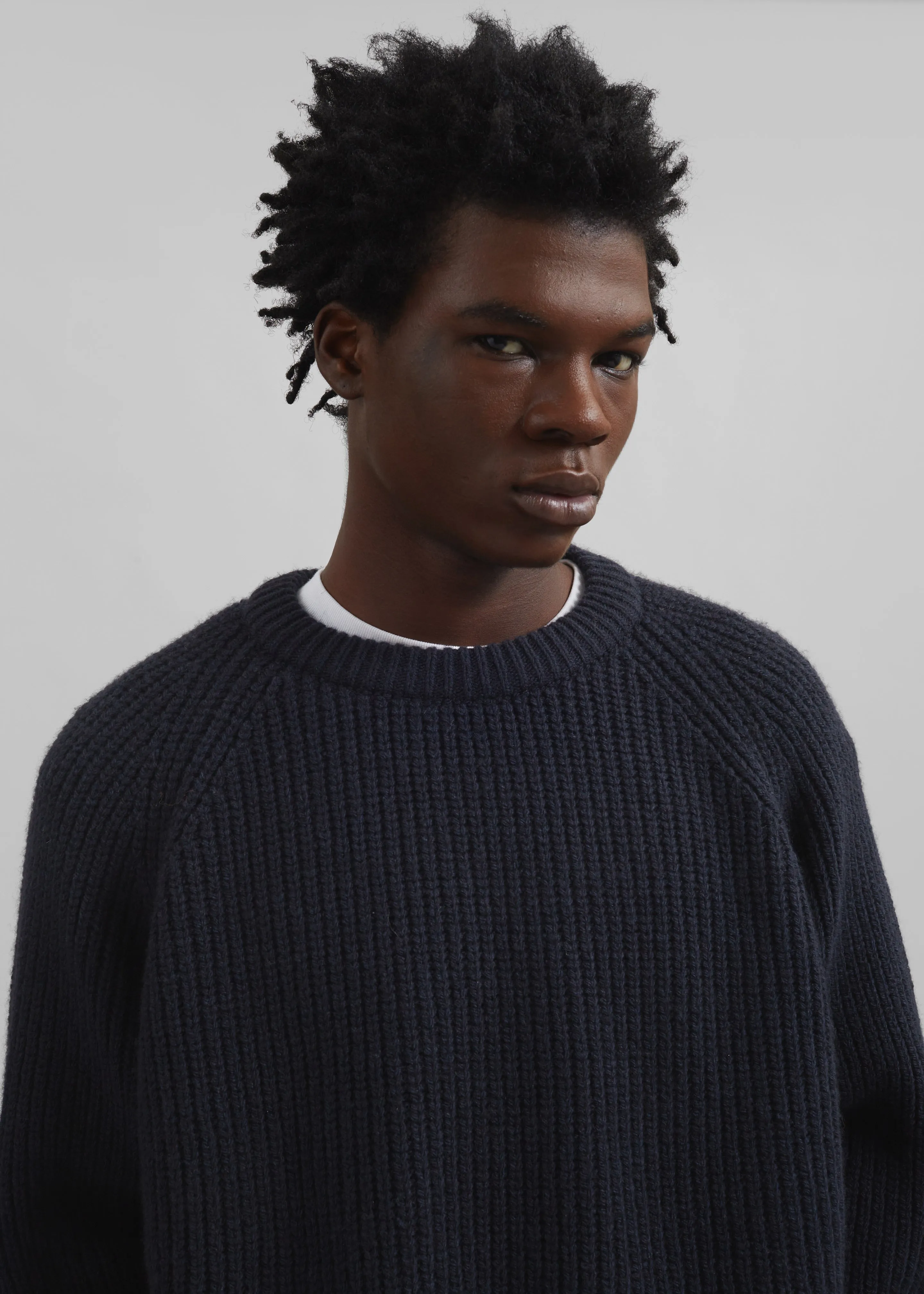 Carter Crew Neck Sweater - Navy sold by Frankie Shop product image thumbnail 2