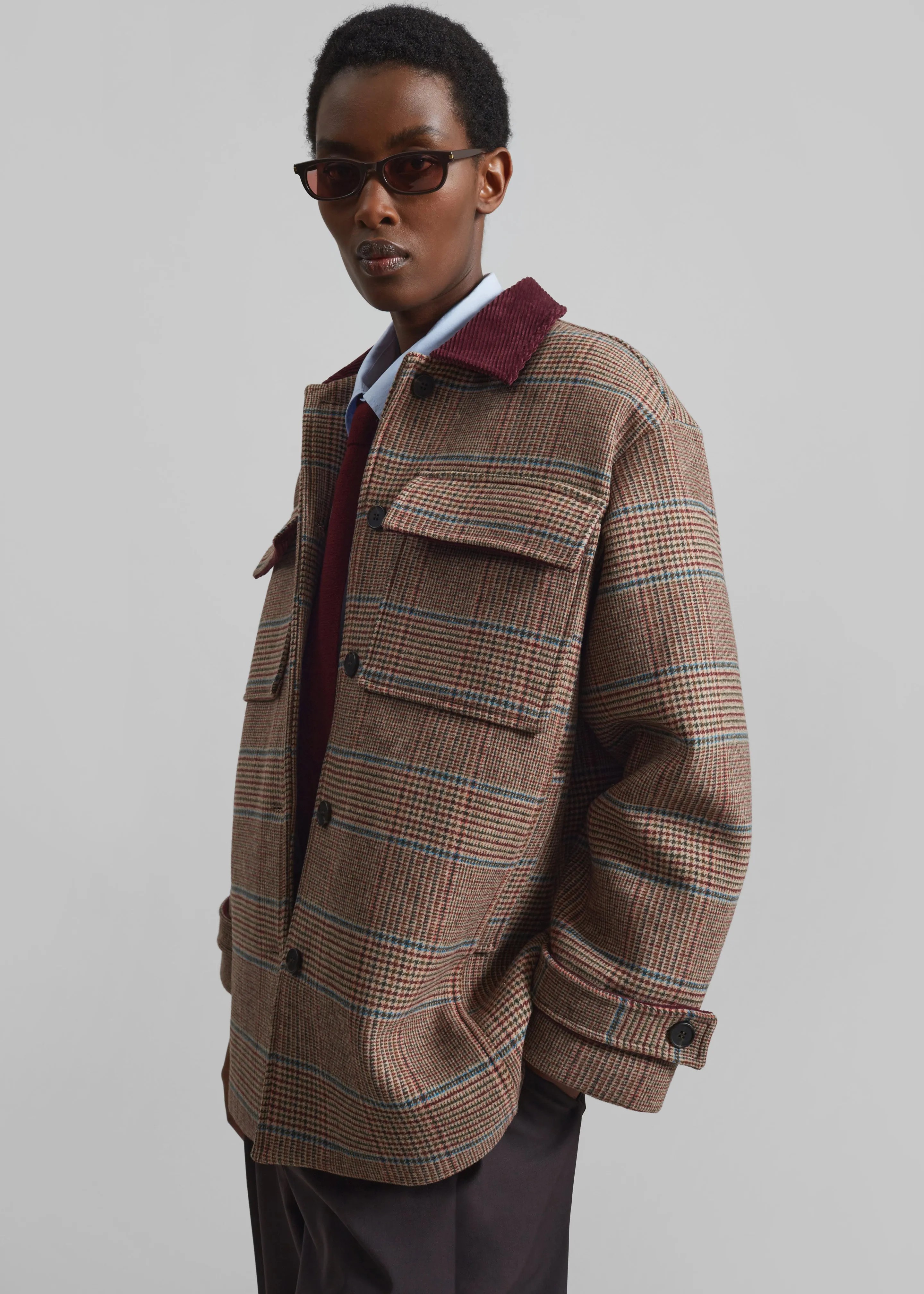 Selworth Plaid Wool Jacket - Multicolor sold by Frankie Shop product image thumbnail 5