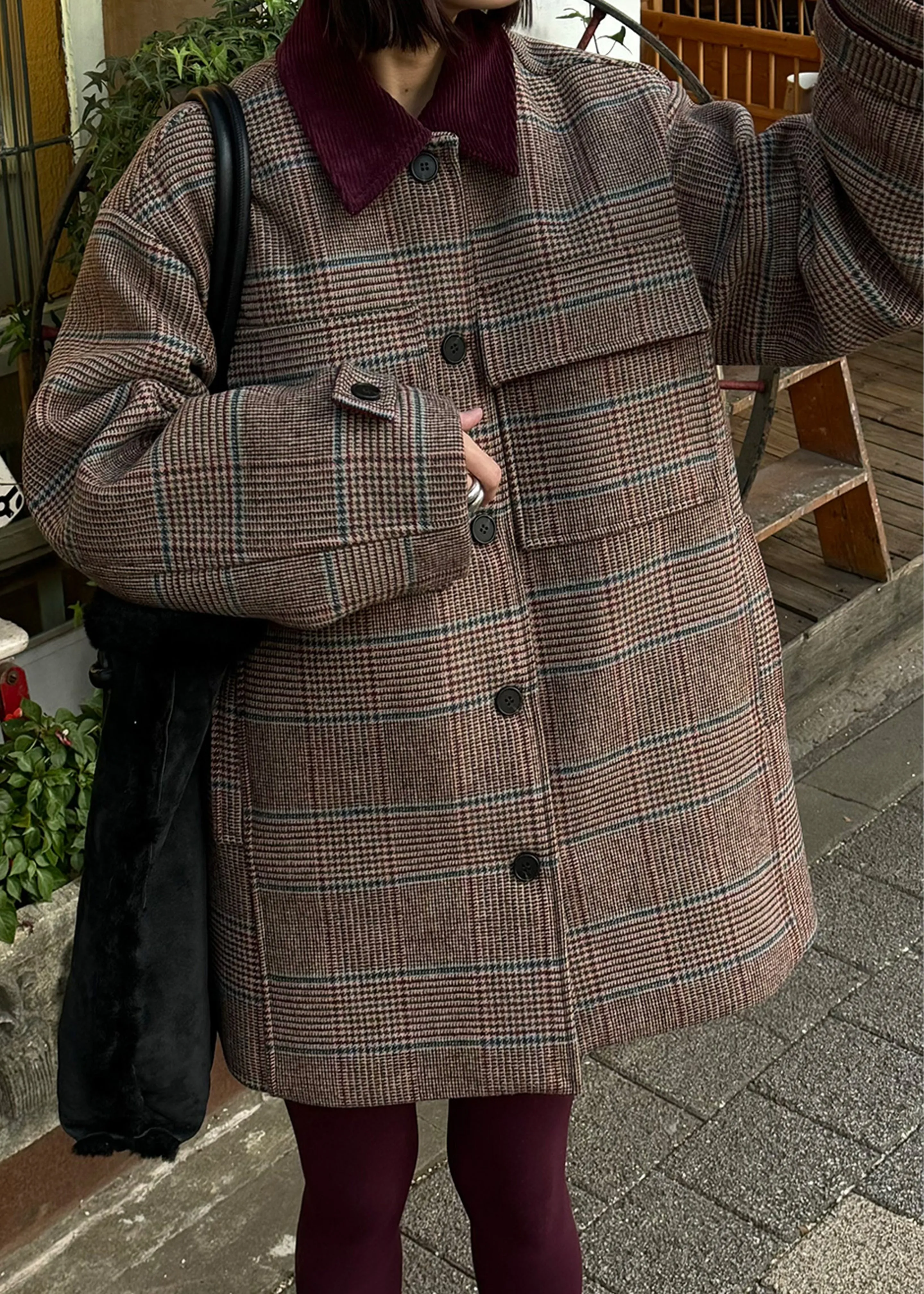 Selworth Plaid Wool Jacket - Multicolor sold by Frankie Shop product image thumbnail 4