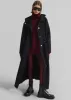 Alida Hooded Long Coat - Black sold by Frankie Shop