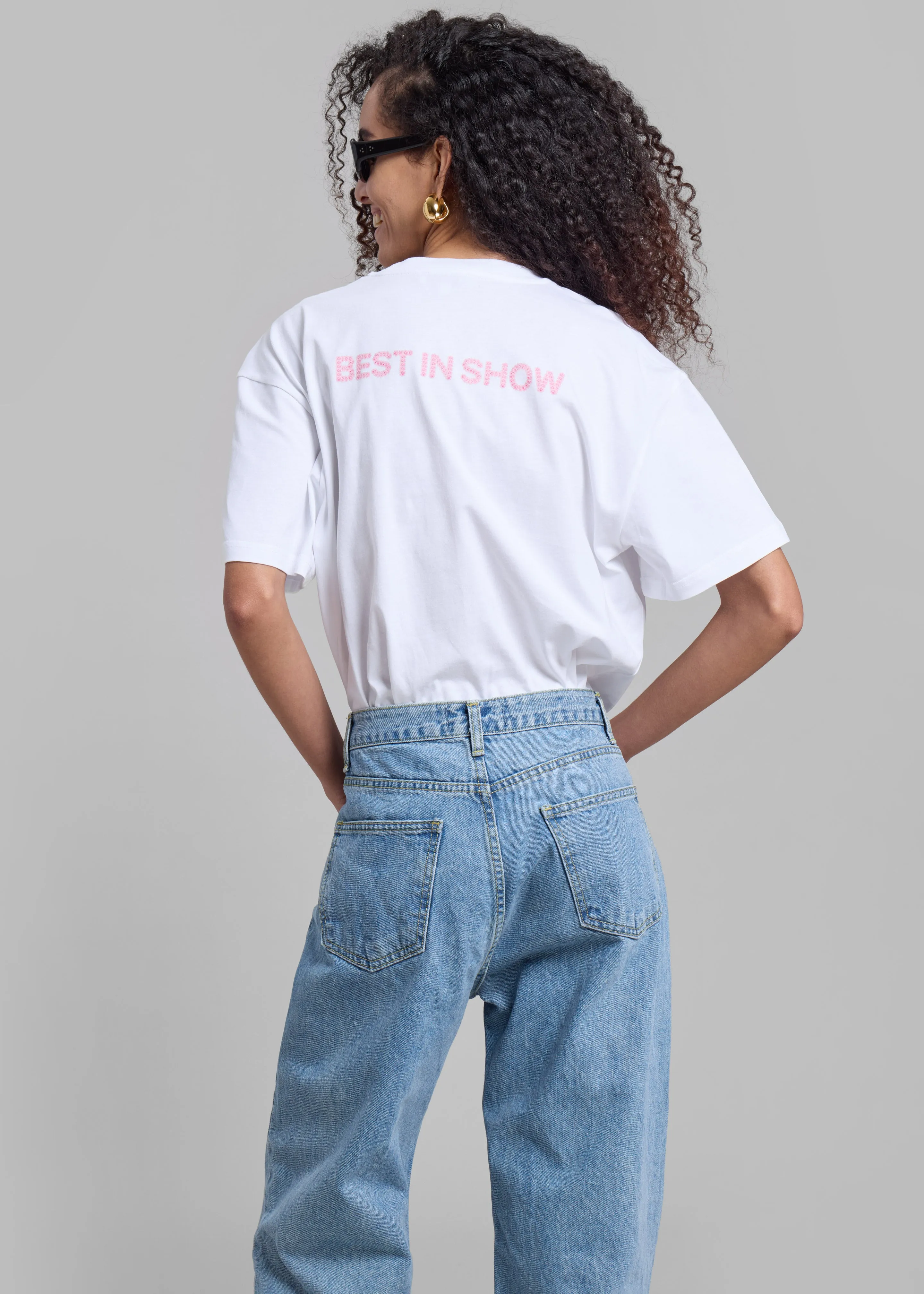 JW Anderson Rosette Patch Back Print T-Shirt - White sold by Frankie Shop product image thumbnail 4