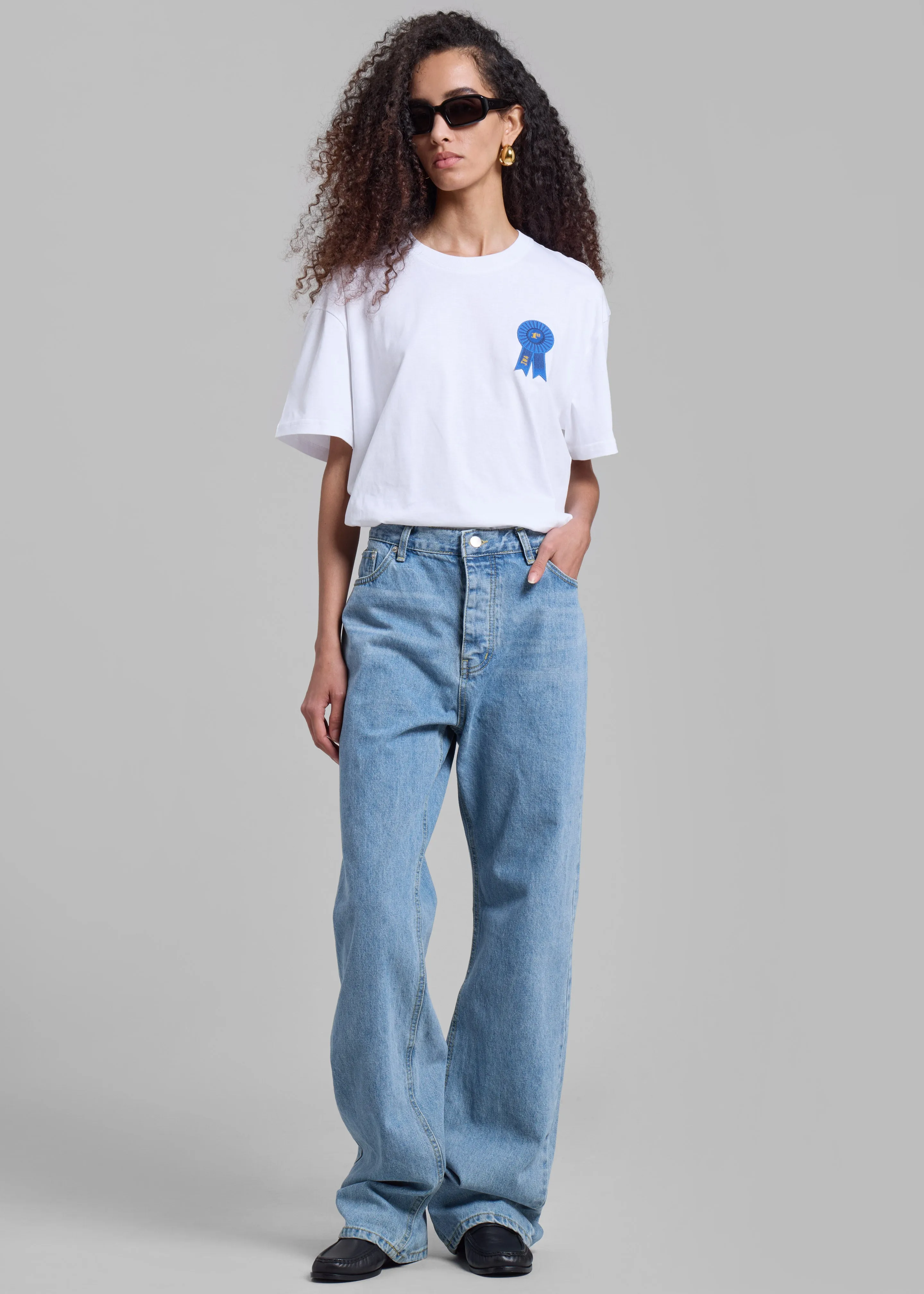 JW Anderson Rosette Patch Back Print T-Shirt - White sold by Frankie Shop product image thumbnail 3