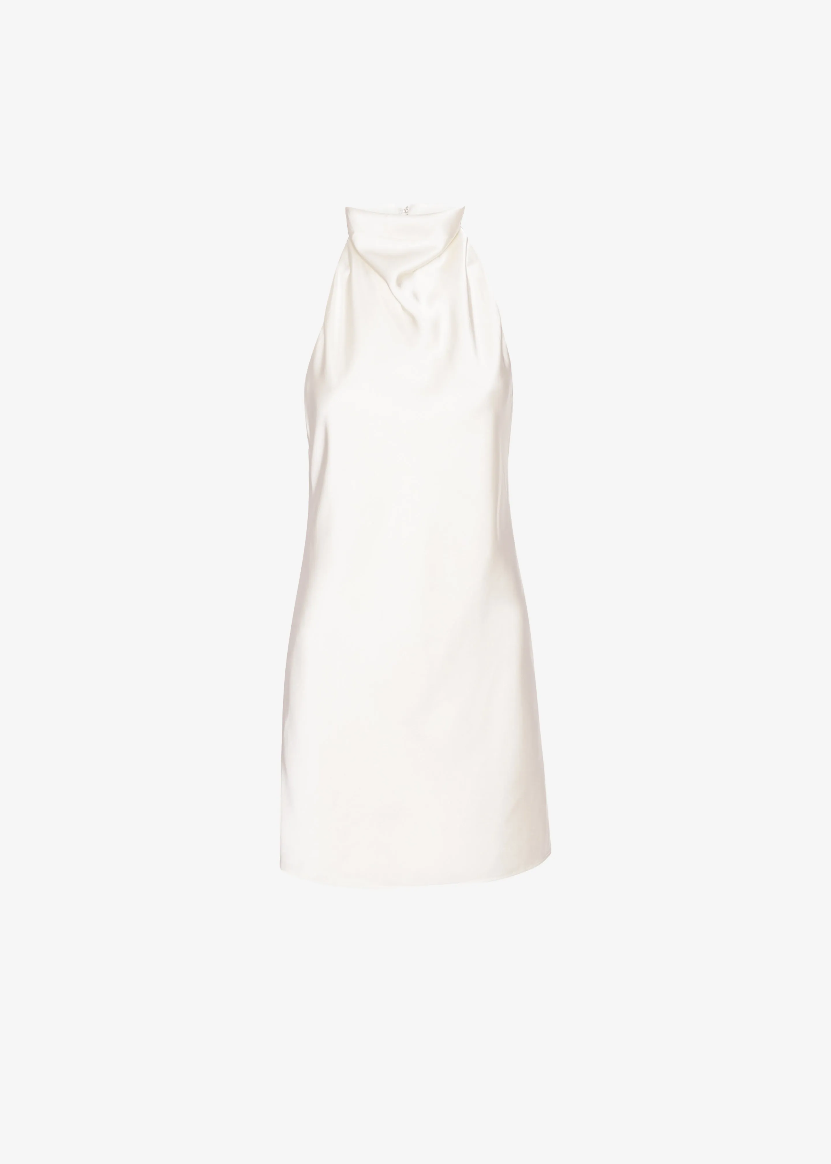 Rotate Satin Halterneck Dress - Egret sold by Frankie Shop product image thumbnail 5