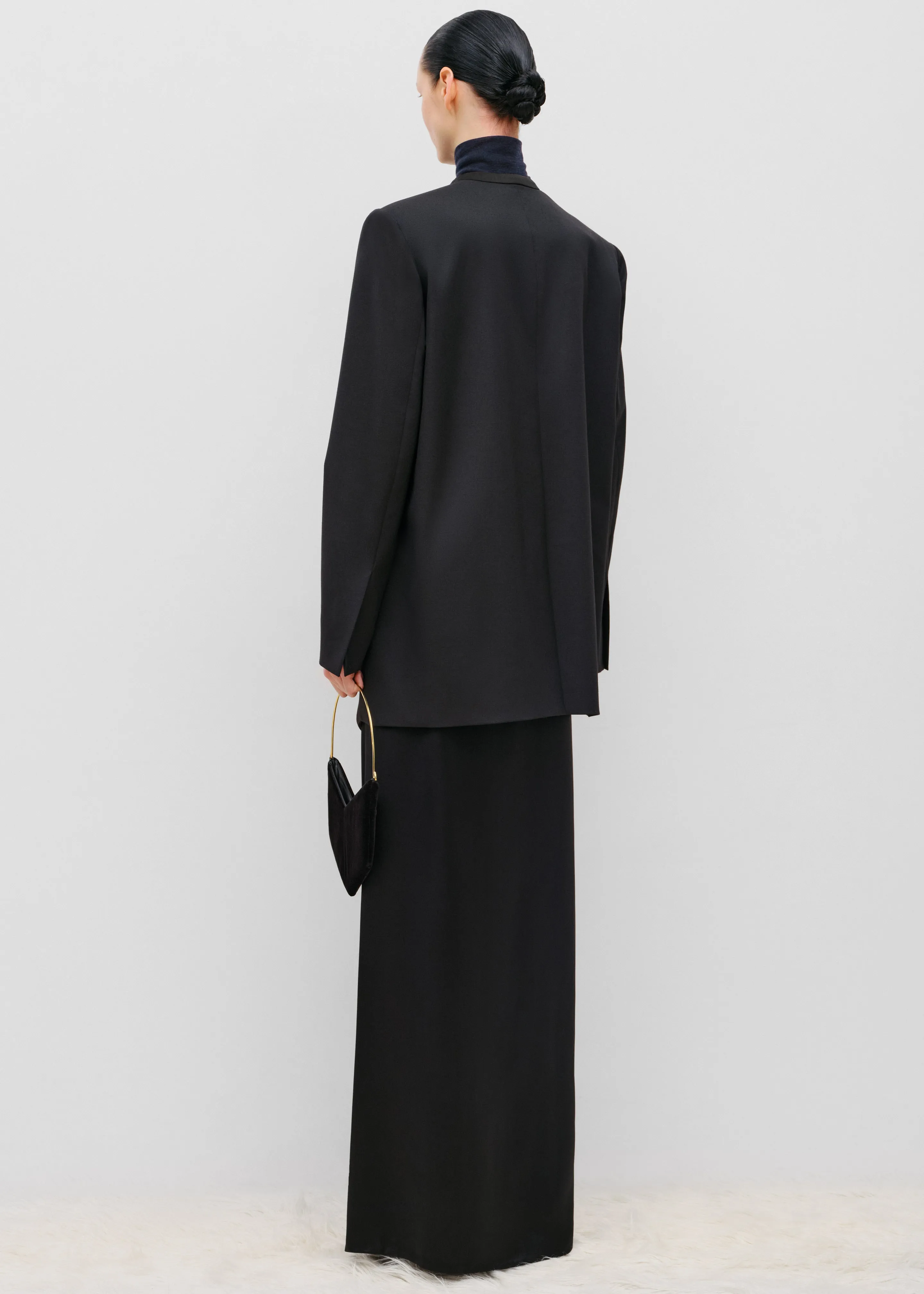 Bevza Rectangular Long Skirt - Black sold by Frankie Shop product image thumbnail 5