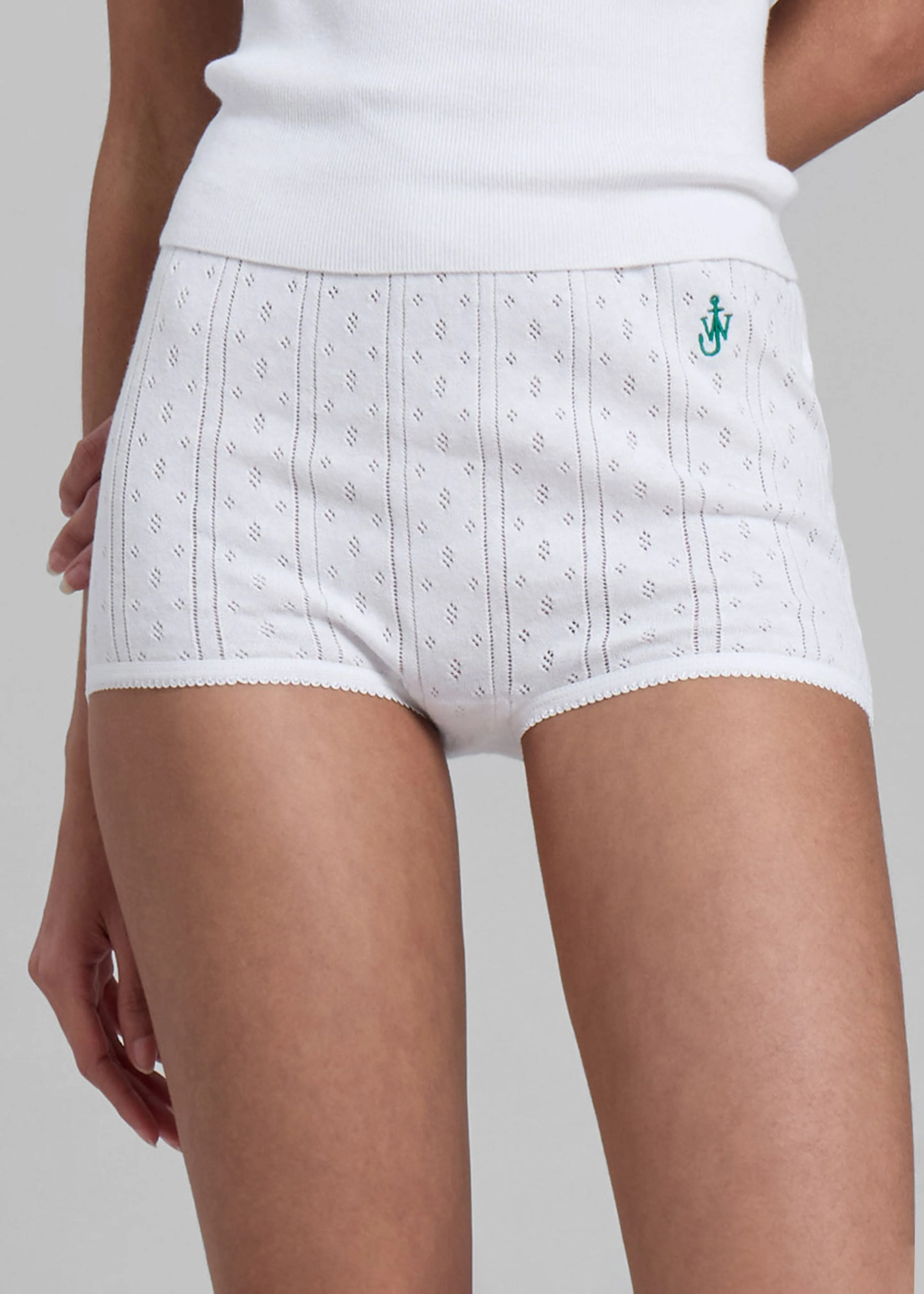 JW Anderson Pointelle Pants - White sold by Frankie Shop product image thumbnail 2