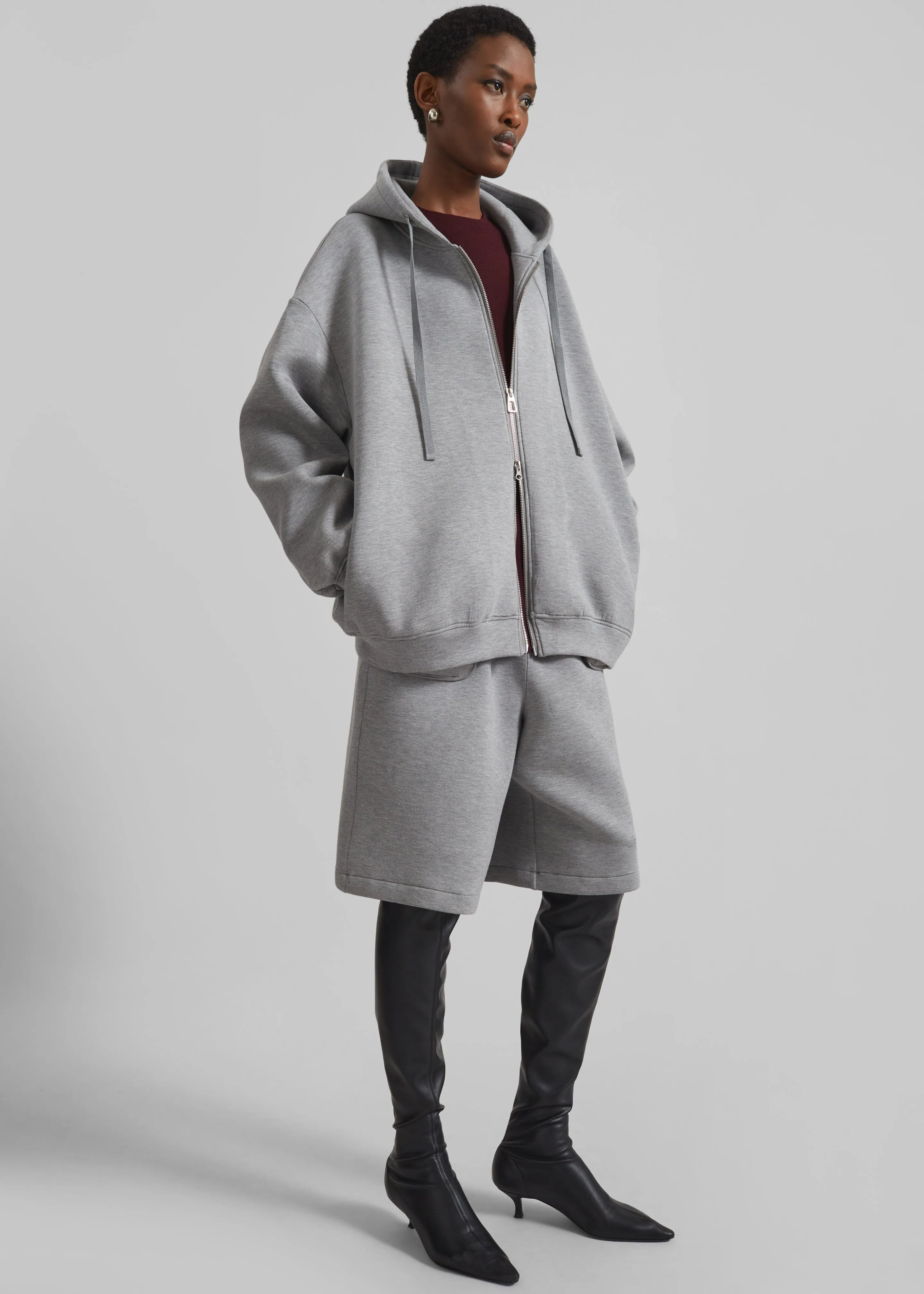 Rian Oversized Hoodie - Grey sold by Frankie Shop