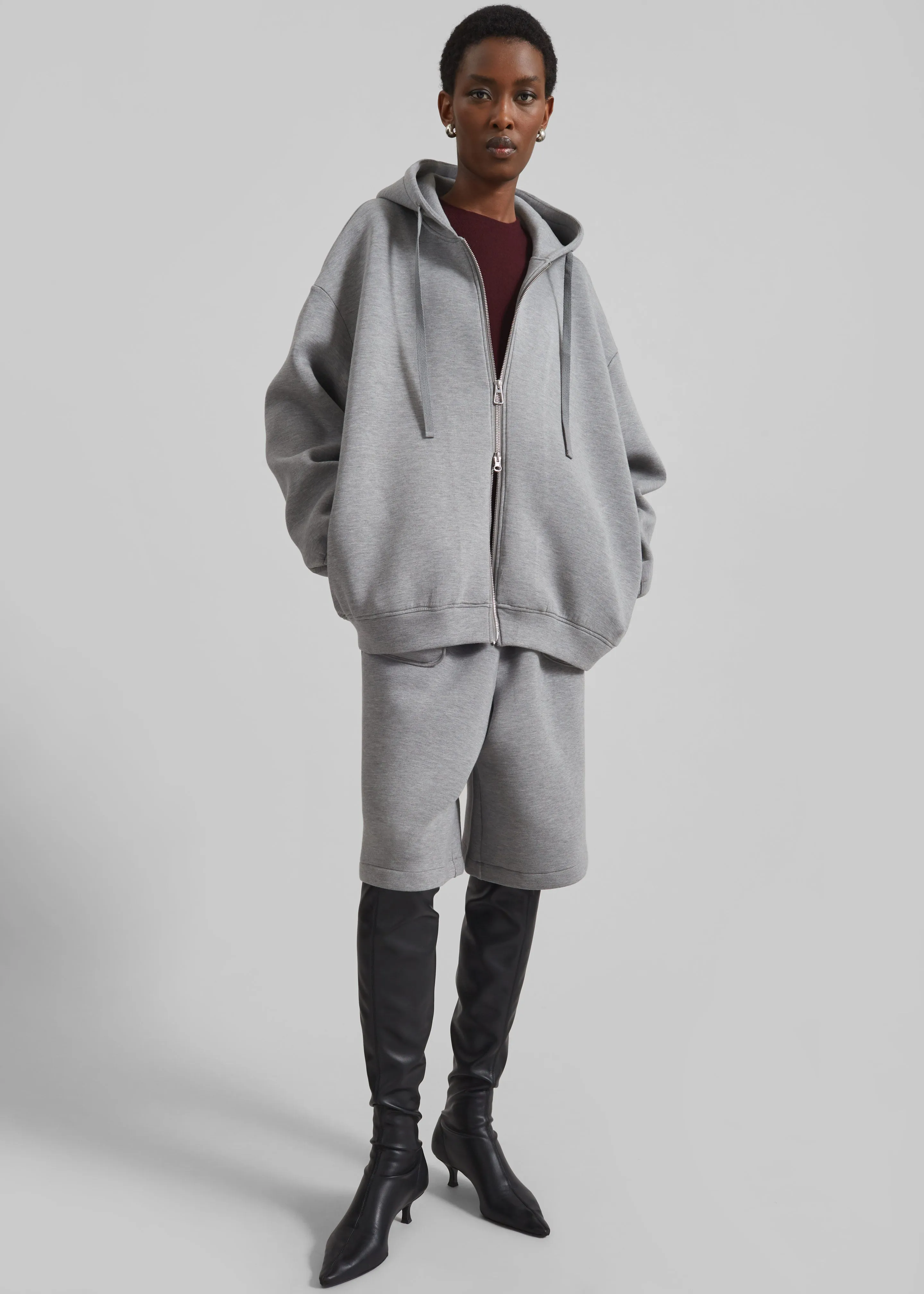 Rian Oversized Hoodie - Grey sold by Frankie Shop product image thumbnail 4