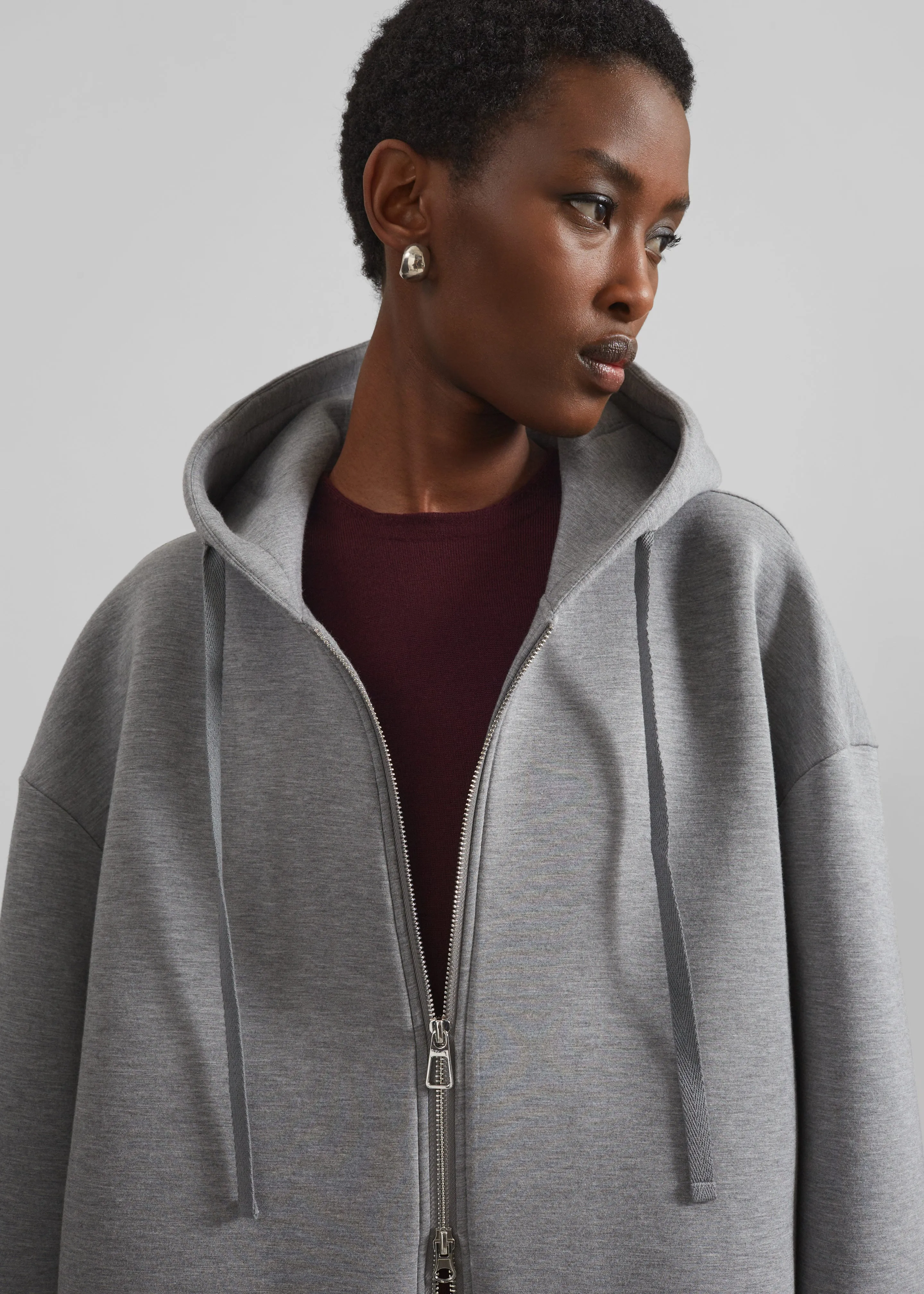 Rian Oversized Hoodie - Grey sold by Frankie Shop product image thumbnail 3