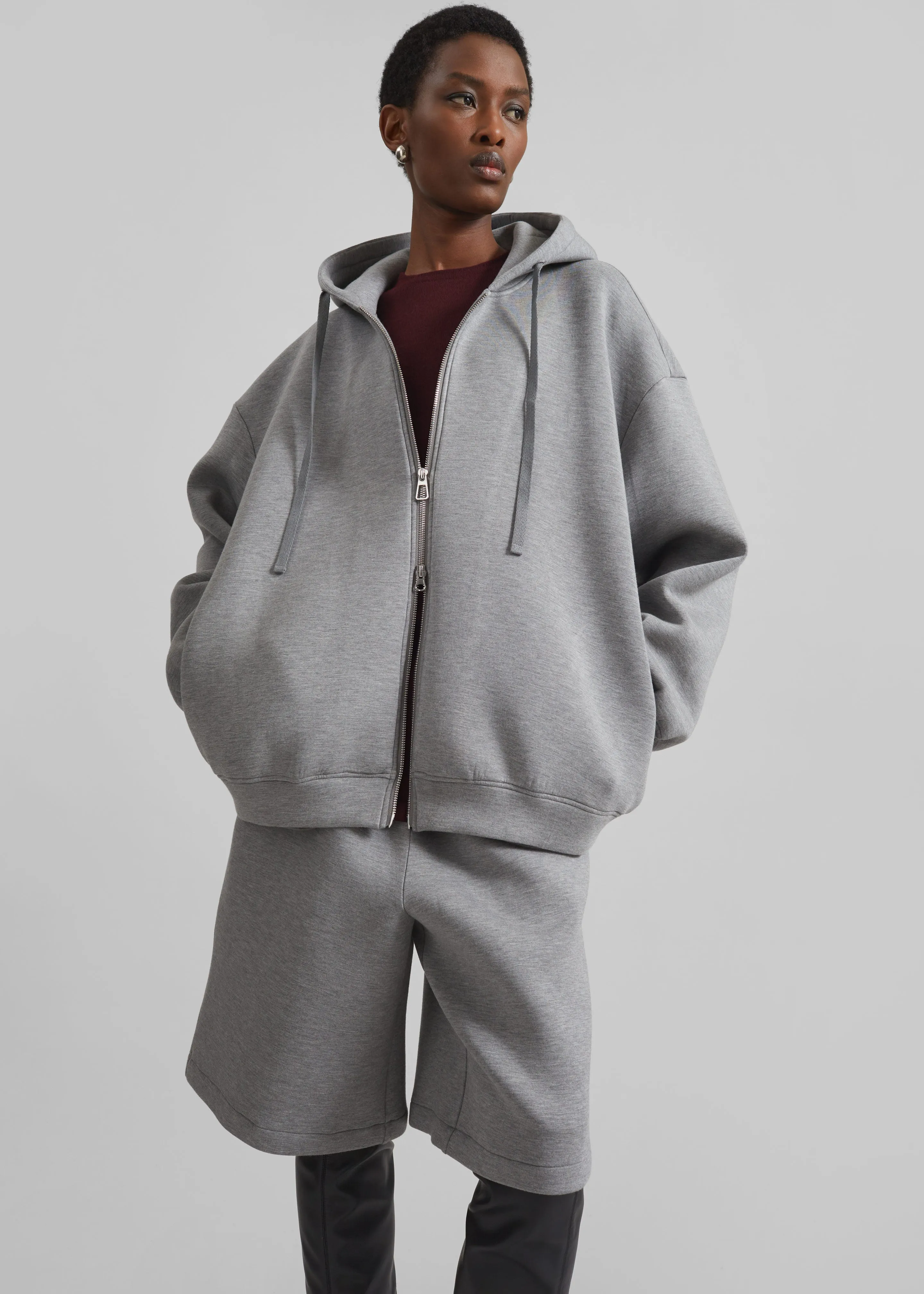 Rian Oversized Hoodie - Grey sold by Frankie Shop product image thumbnail 2