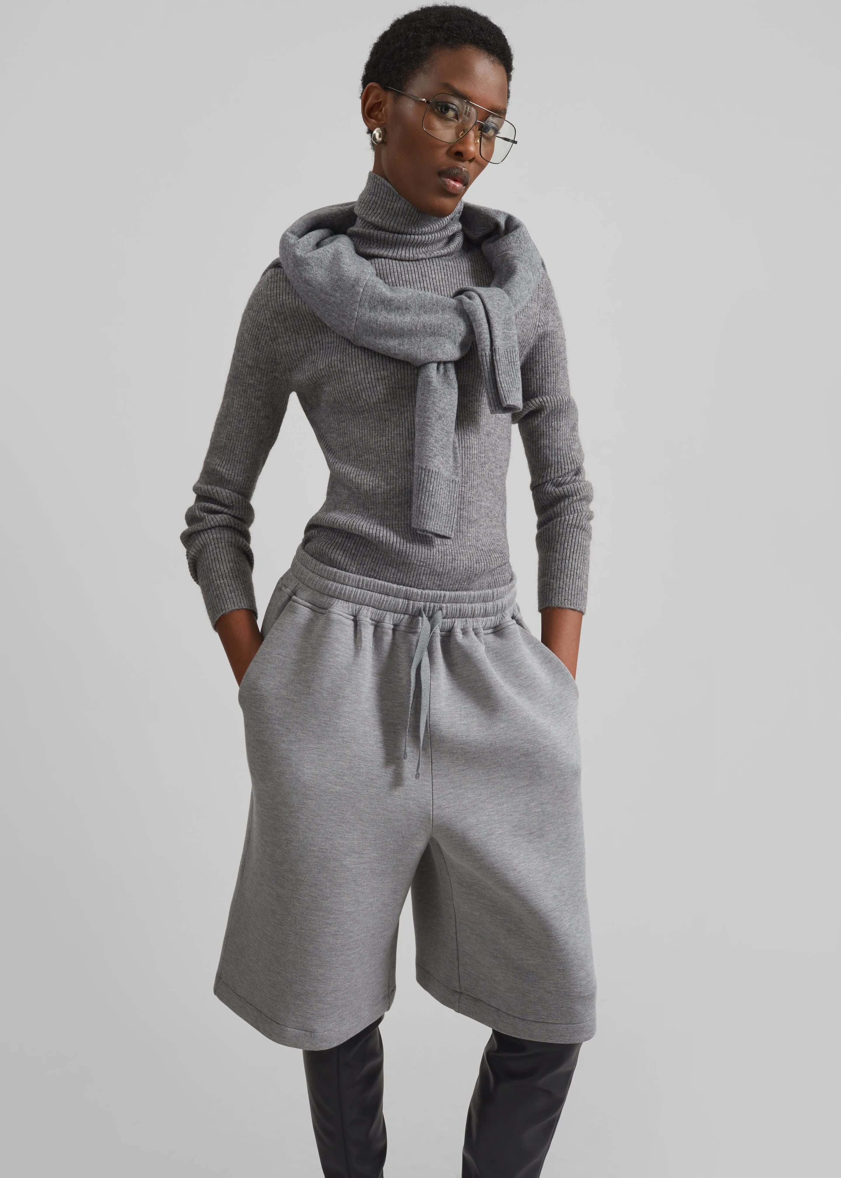 Rian Sweatshorts - Grey sold by Frankie Shop product image thumbnail 4