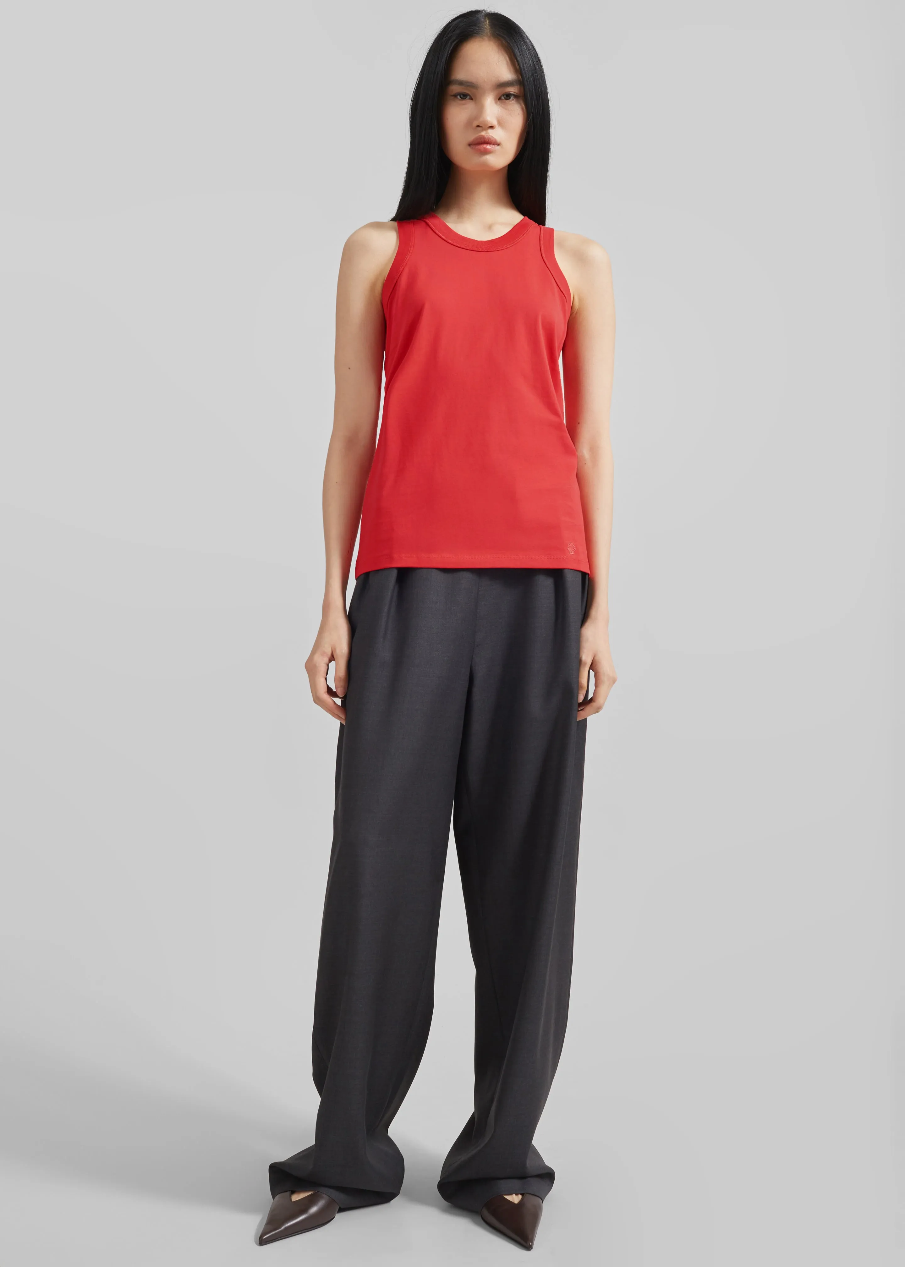 Loulou Studio Poso Tank Top - Tomato sold by Frankie Shop product image thumbnail 2