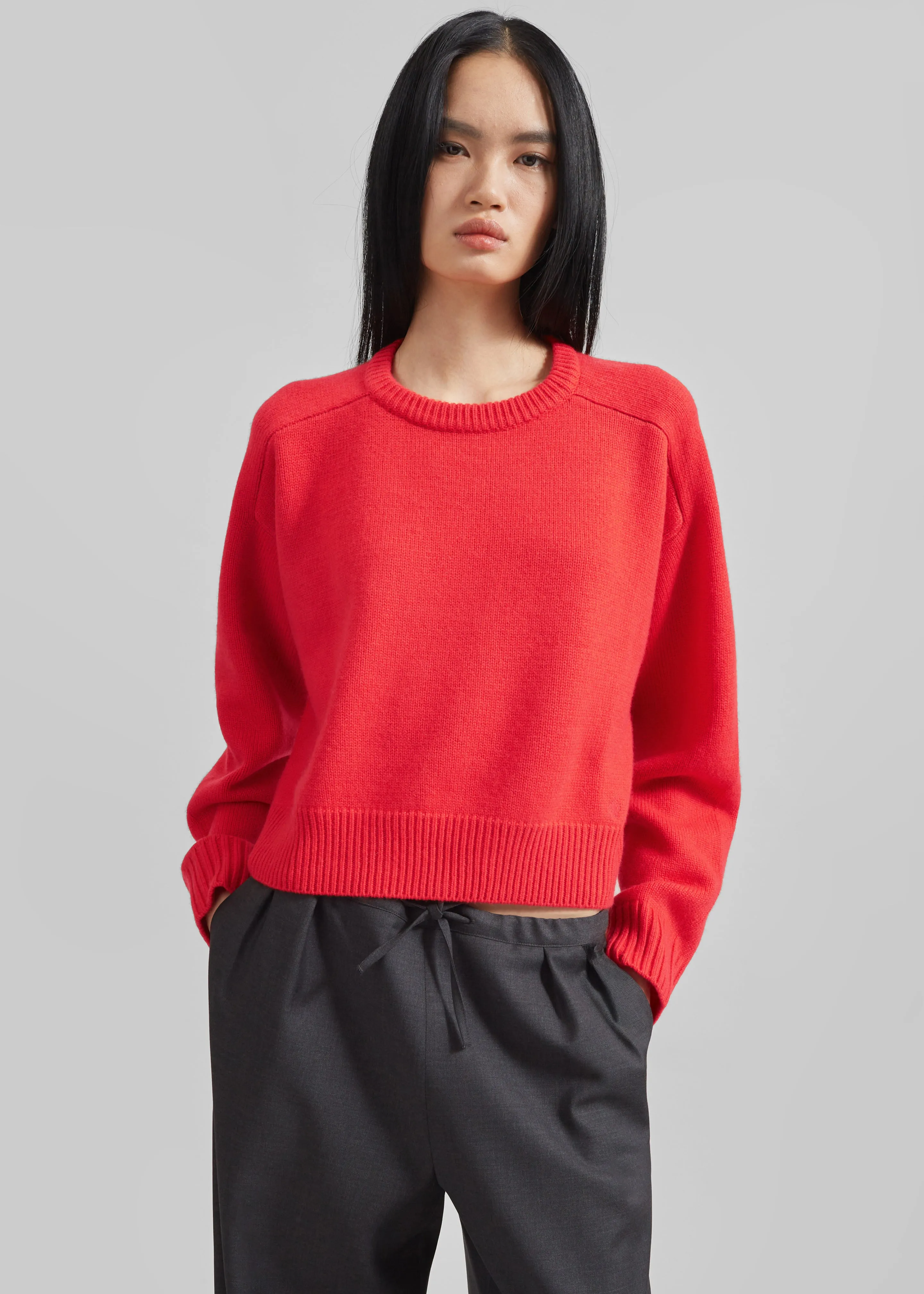 Loulou Studio Bruzzi Oversized Sweater - Chili sold by Frankie Shop product image thumbnail 2
