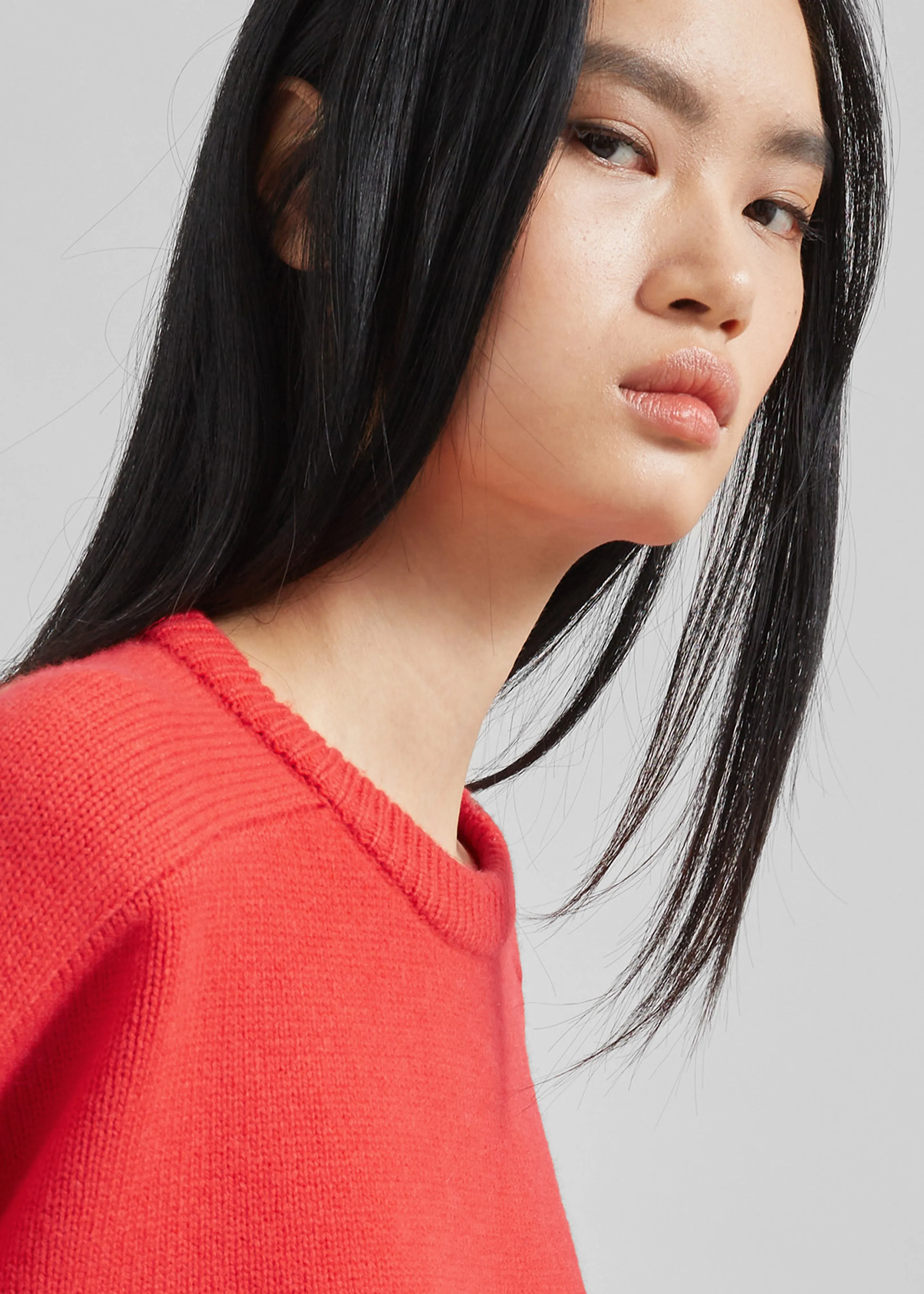 Loulou Studio Bruzzi Oversized Sweater - Chili sold by Frankie Shop product image thumbnail 3