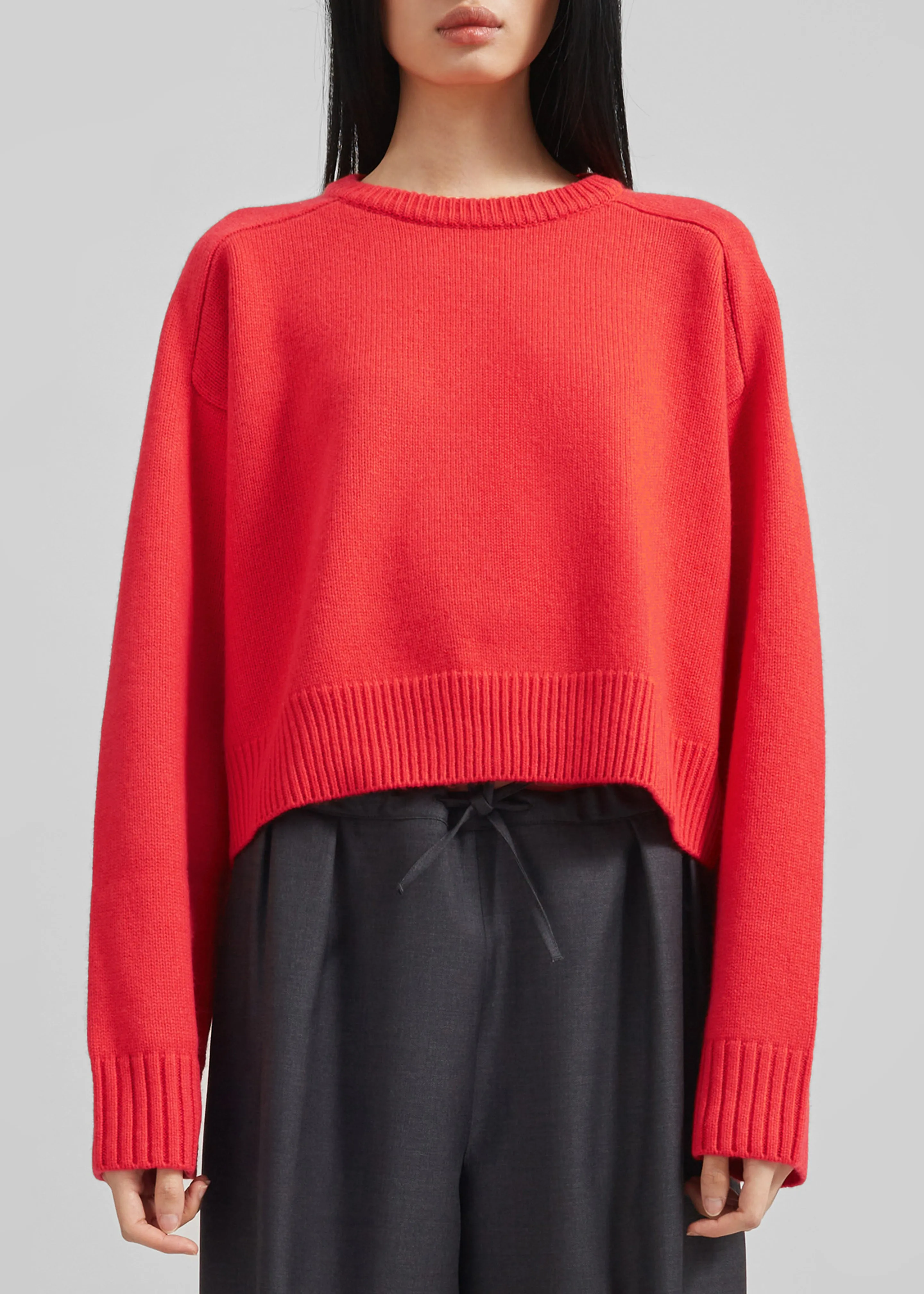 Loulou Studio Bruzzi Oversized Sweater - Chili sold by Frankie Shop product image thumbnail 5