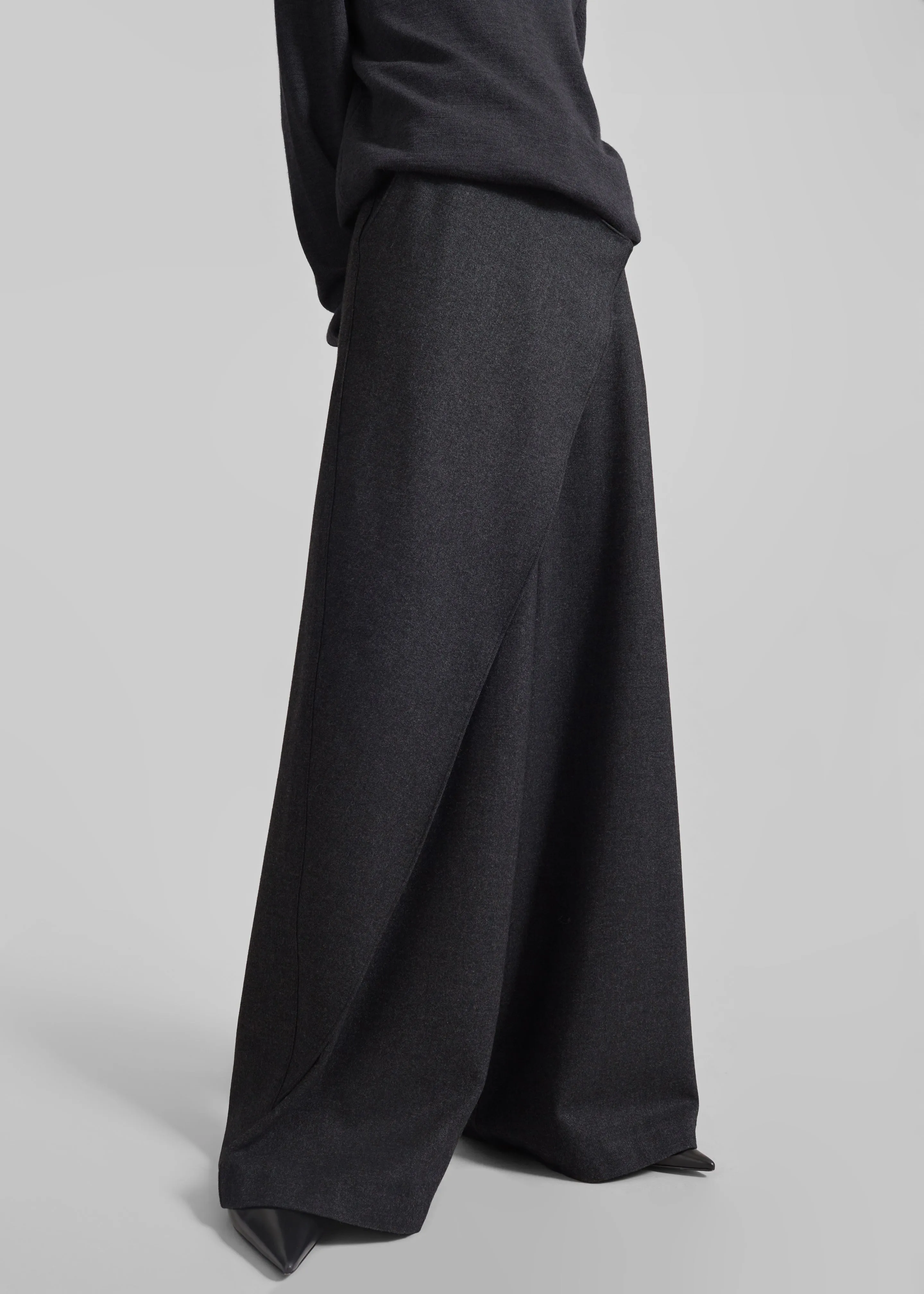 Altai Wrap Trousers - Charcoal sold by Frankie Shop product image thumbnail 2