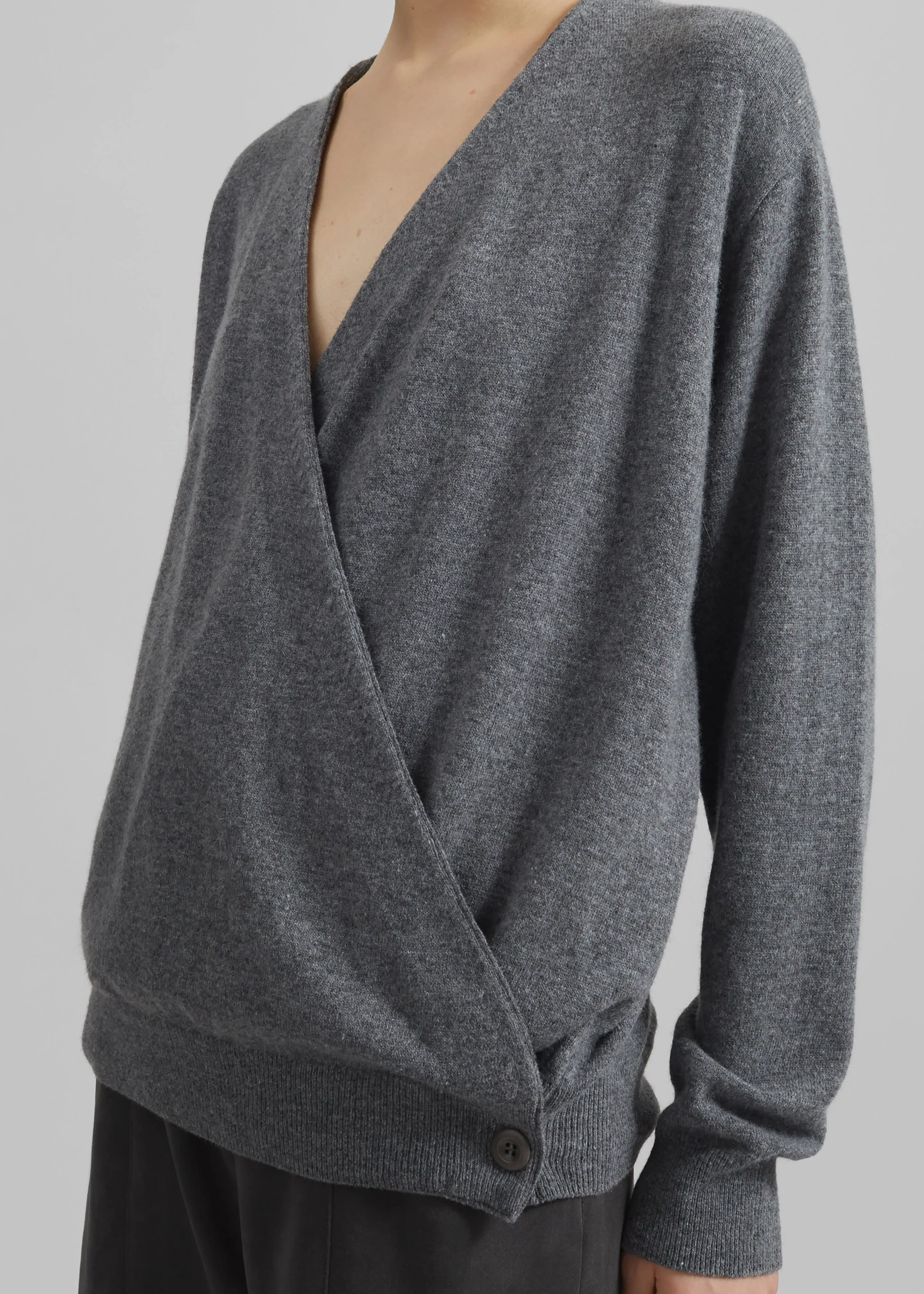 Albi Wrap Cardigan - Grey sold by Frankie Shop product image thumbnail 4