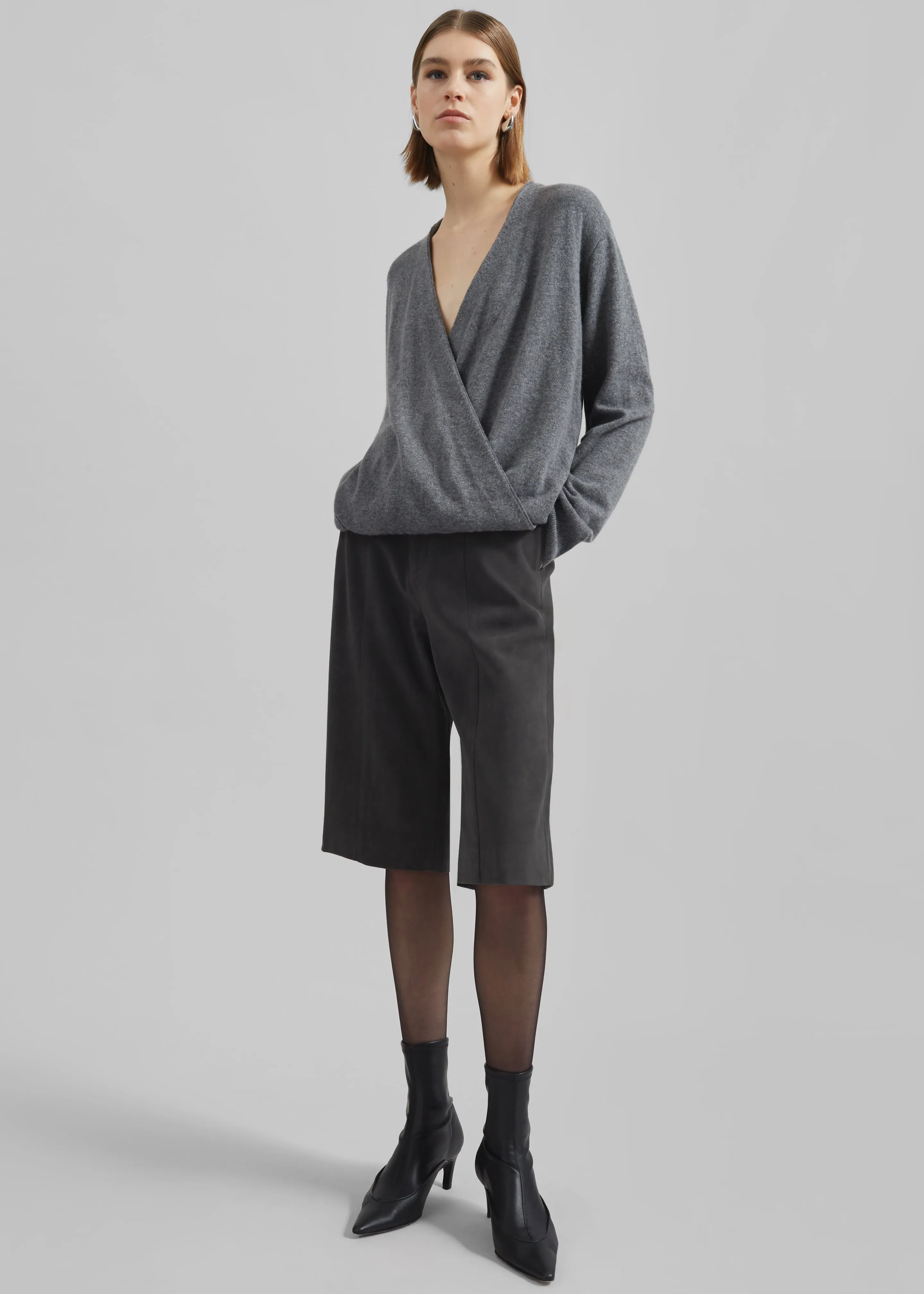 Albi Wrap Cardigan - Grey sold by Frankie Shop product image thumbnail 2