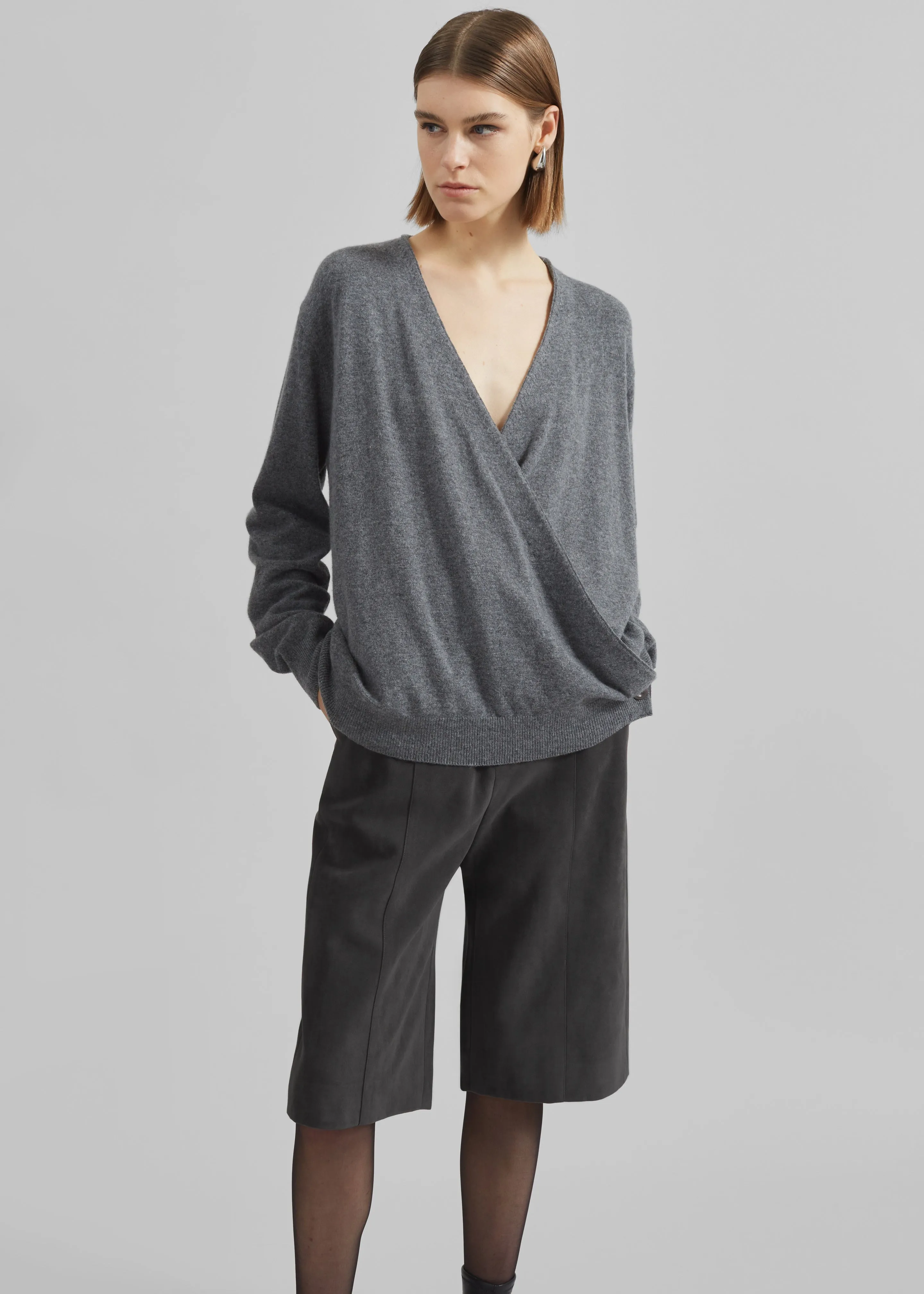 Albi Wrap Cardigan - Grey sold by Frankie Shop product image thumbnail 3