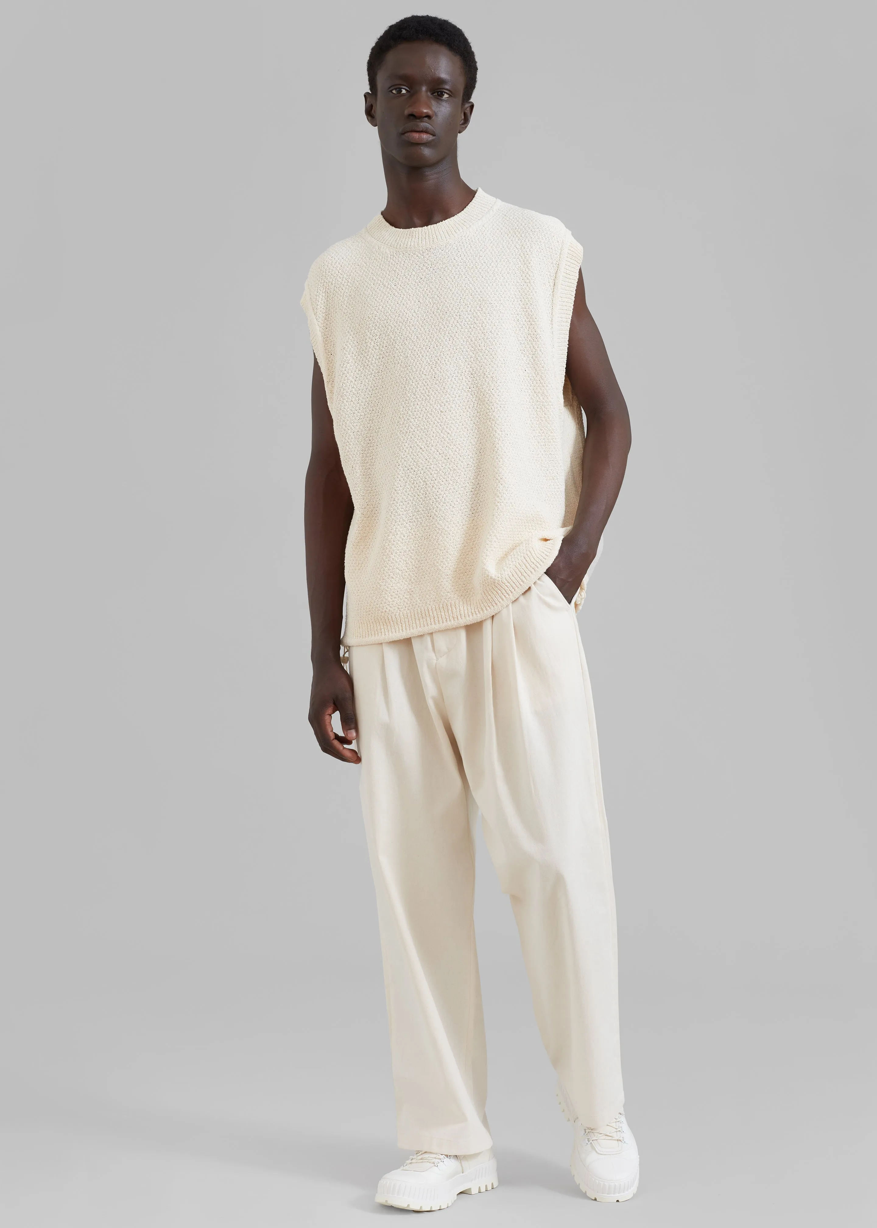 Oslo Knit Vest - Cream sold by Frankie Shop product image thumbnail 5