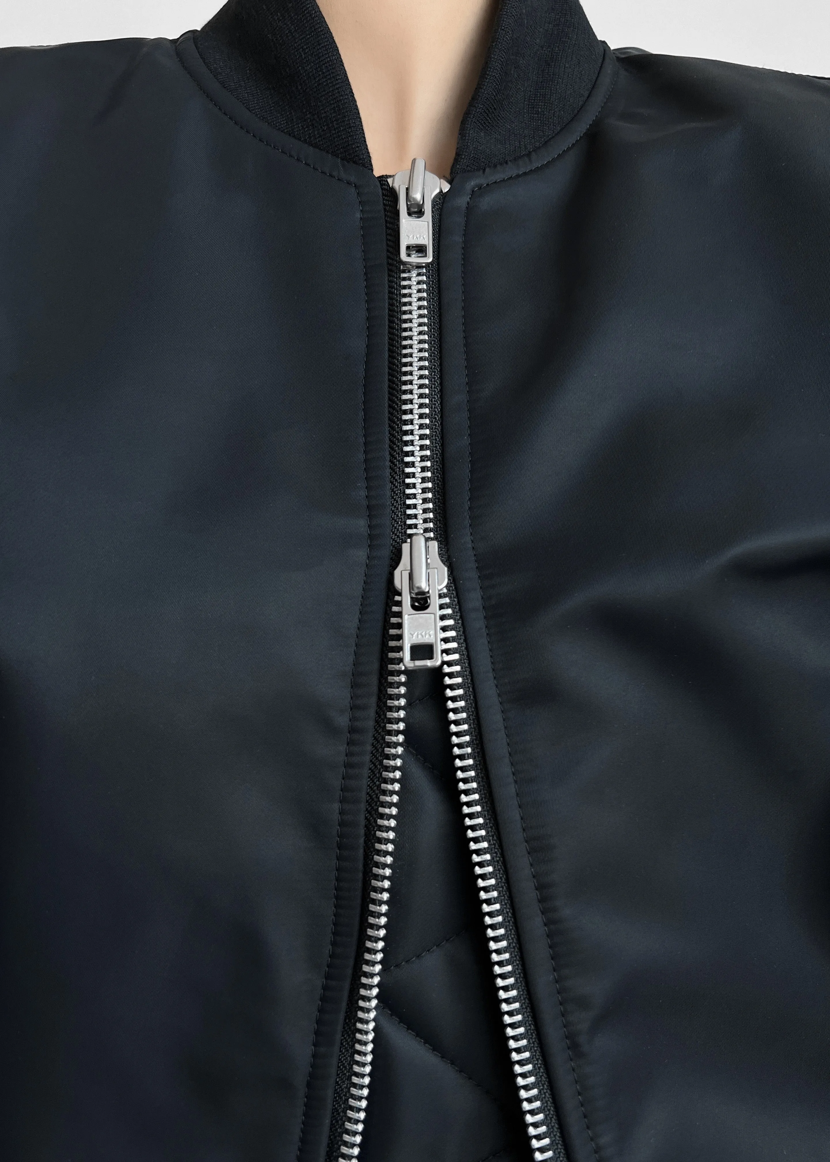 Mati Cropped Padded Bomber - Black sold by Frankie Shop product image thumbnail 5