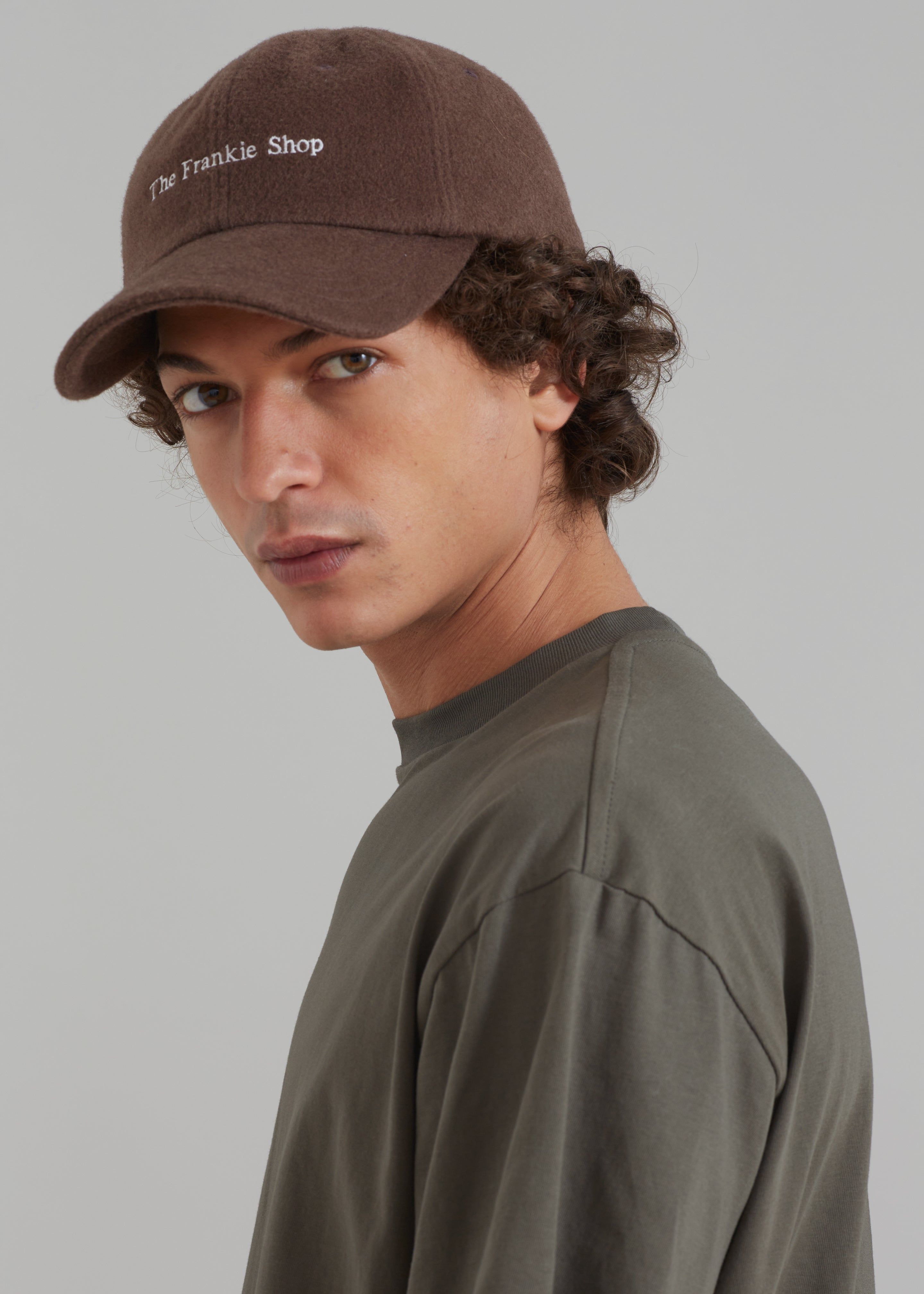 Frankie Wool Baseball Cap - Chocolate sold by Frankie Shop product image thumbnail 5