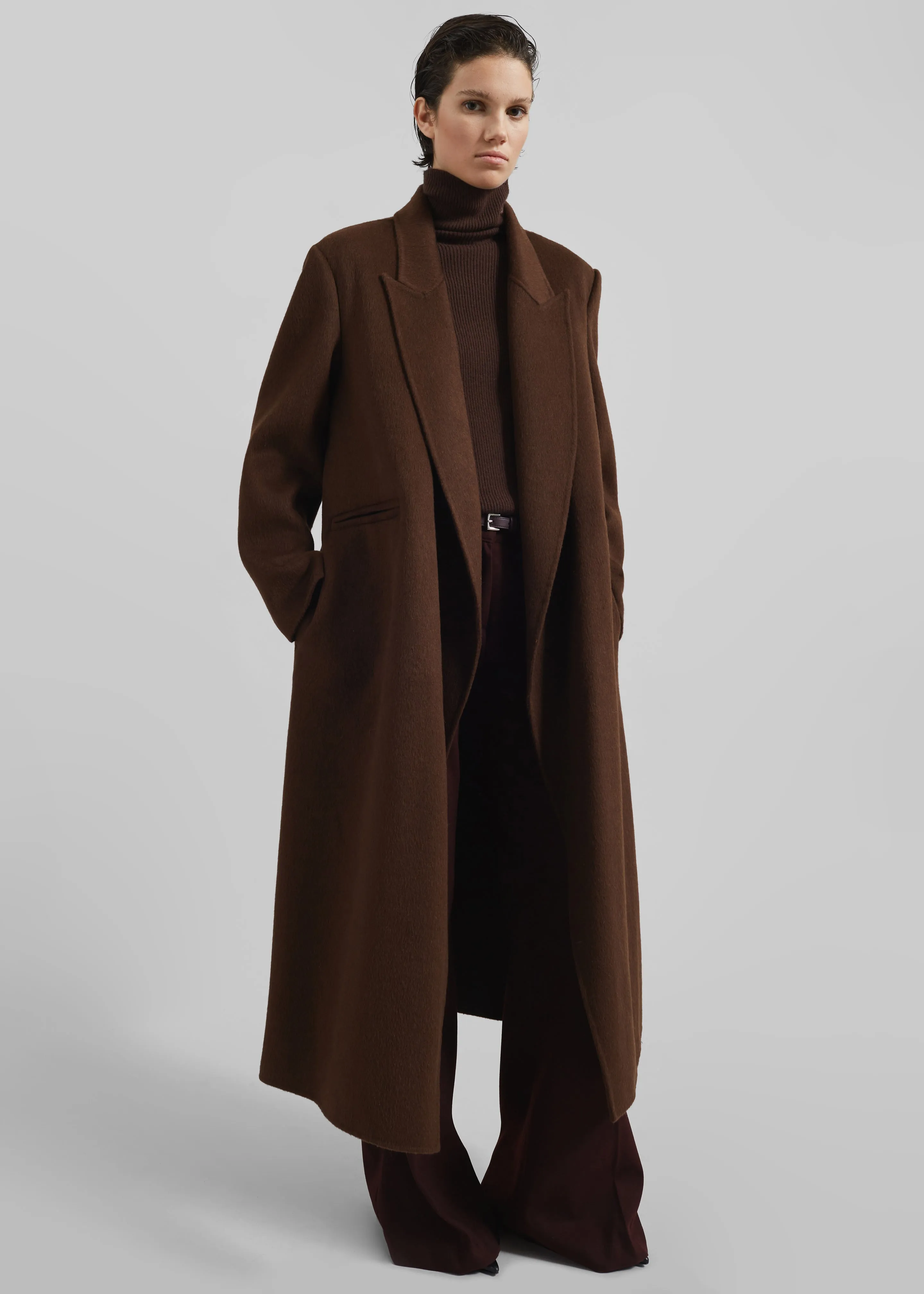 Penrose Wool Coat - Brown sold by Frankie Shop product image thumbnail 4