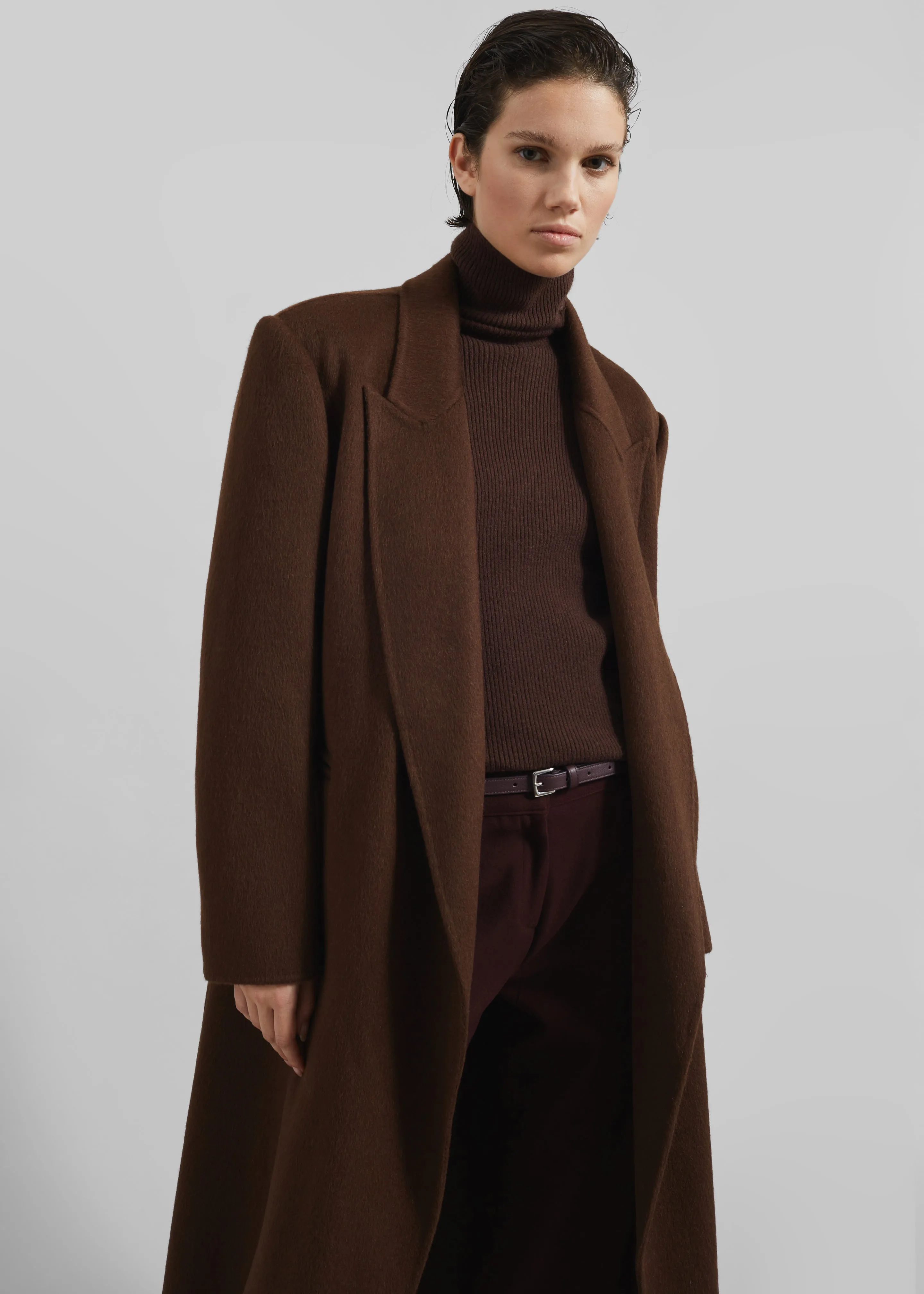 Penrose Wool Coat - Brown sold by Frankie Shop product image thumbnail 5