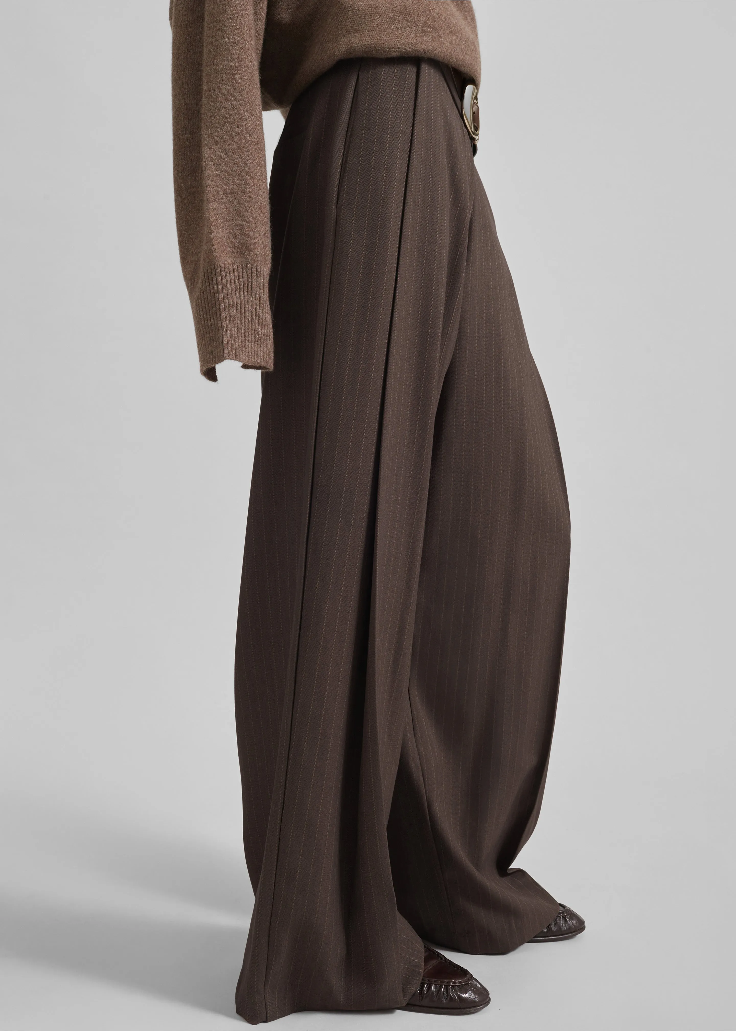 Cairns Striped Trousers - Brown Stripe sold by Frankie Shop product image thumbnail 2