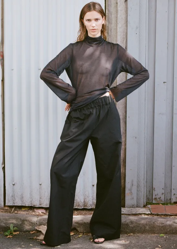 Matin Fine Cotton Knit Turtleneck - Black sold by Frankie Shop