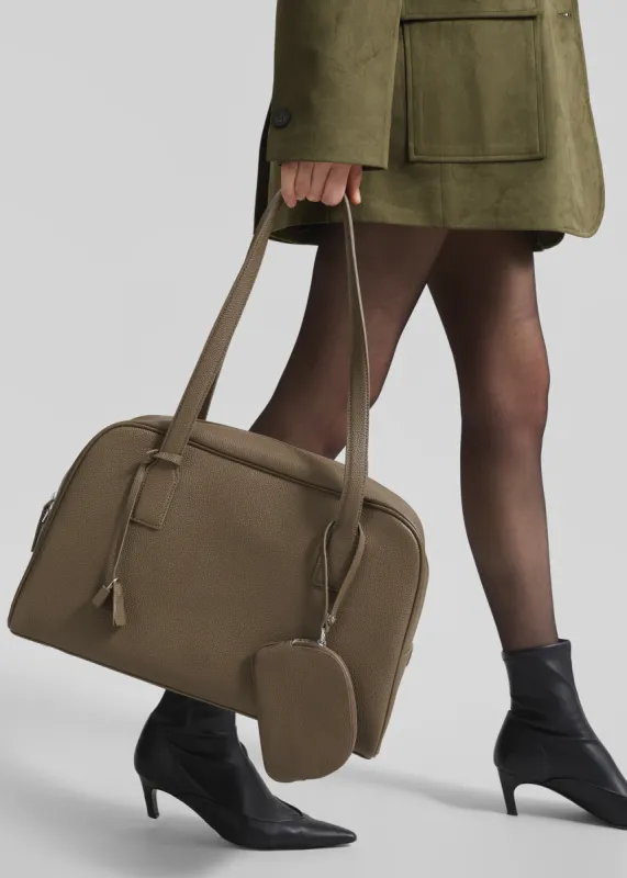 Noho Leather Shoulder Bag - Taupe sold by Frankie Shop