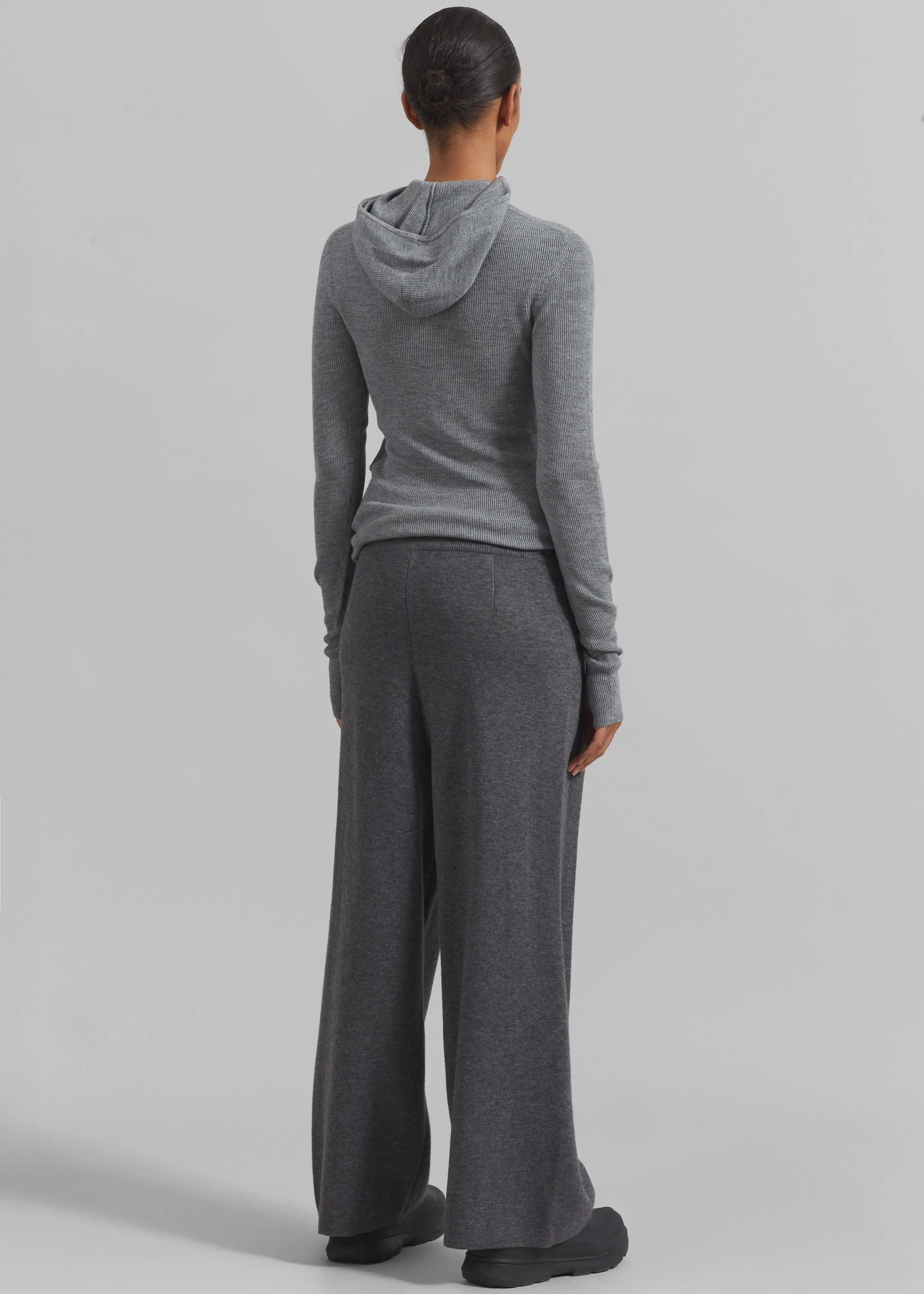Holkham Pleated Knit Pants - Dark Grey sold by Frankie Shop product image thumbnail 5