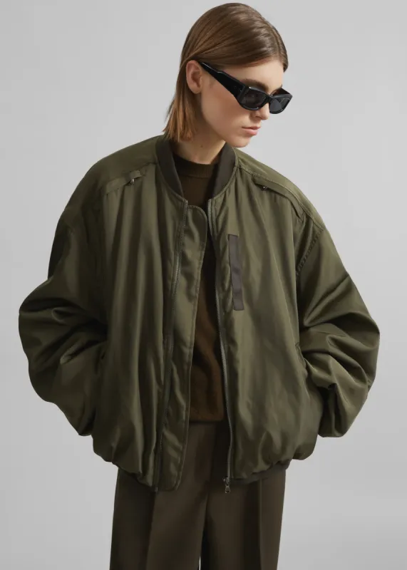 Delso Bomber Jacket - Khaki sold by Frankie Shop