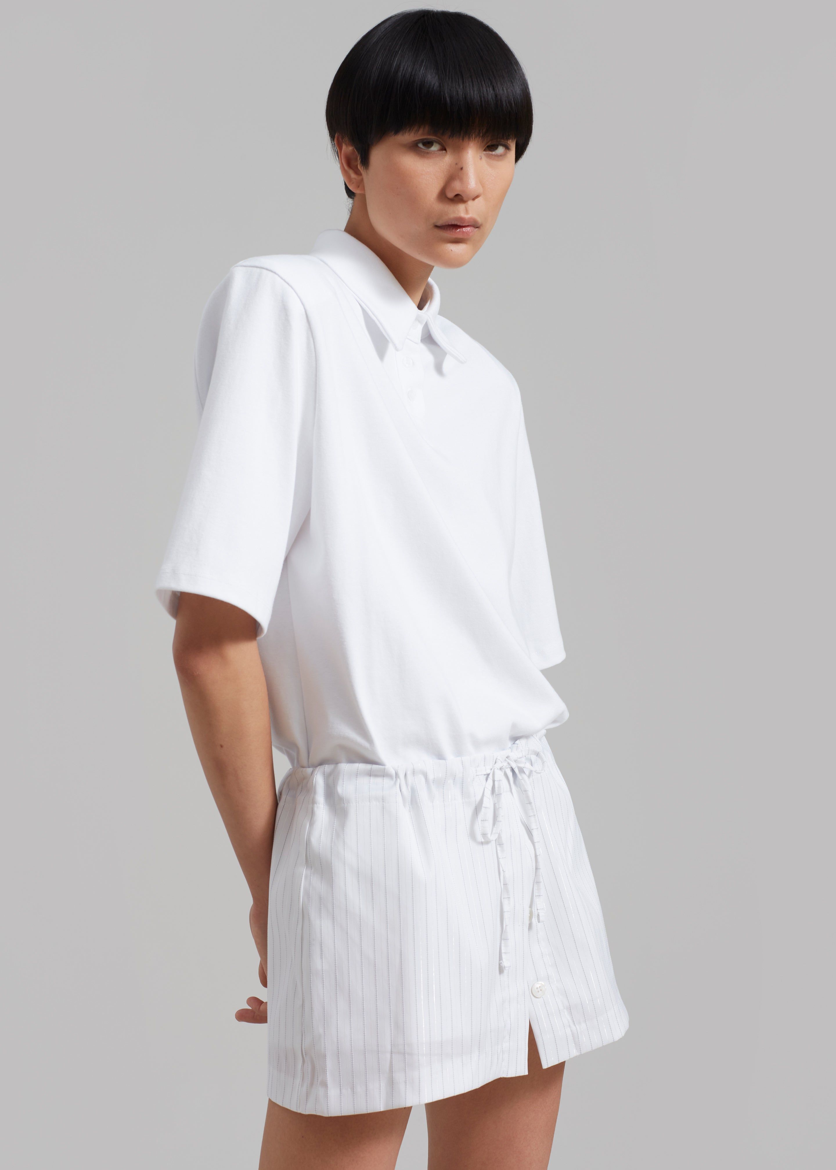 Kinsley Skort - White Stripe sold by Frankie Shop product image thumbnail 7