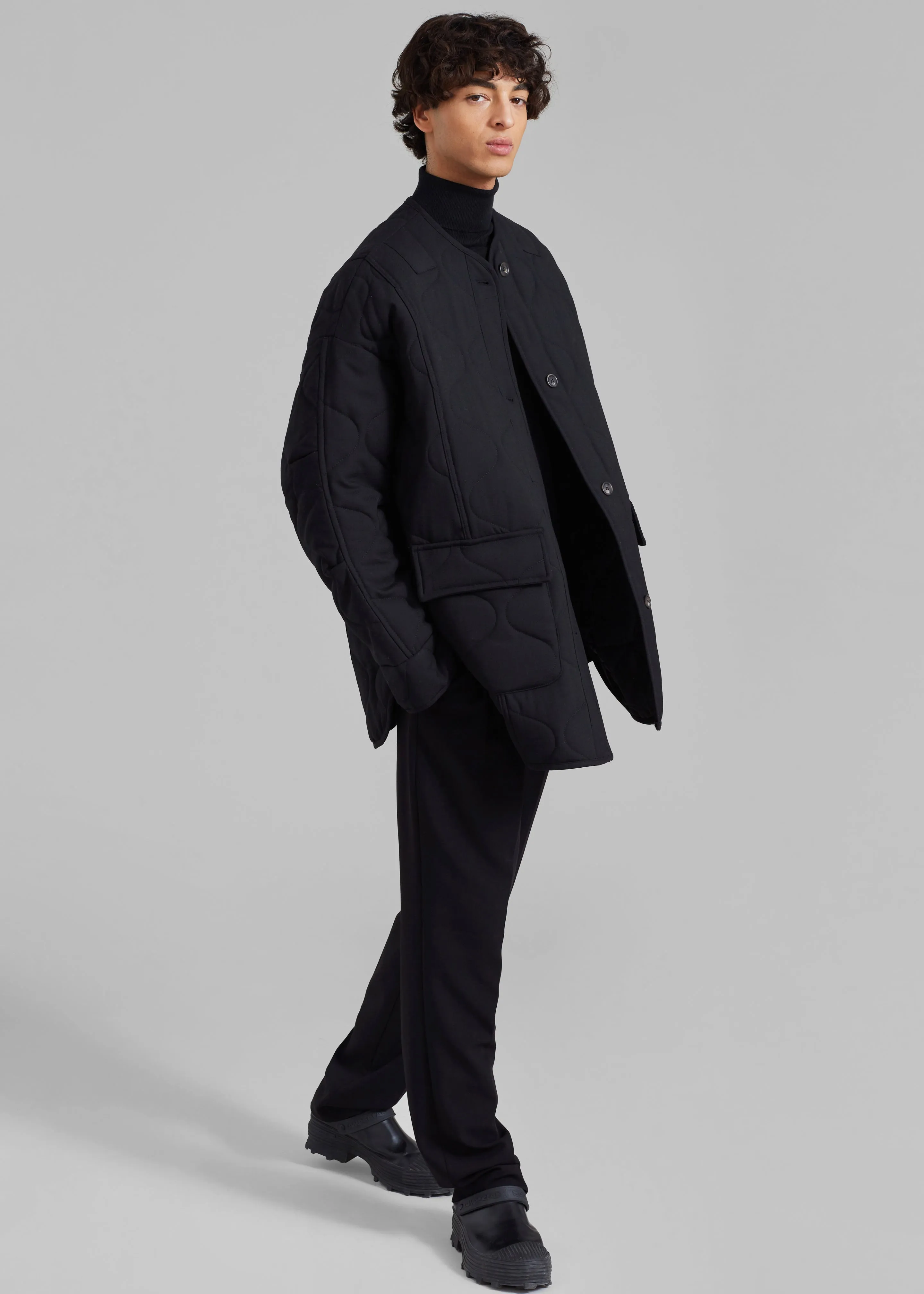 Ted Quilted Jacket - Black sold by Frankie Shop product image thumbnail 5