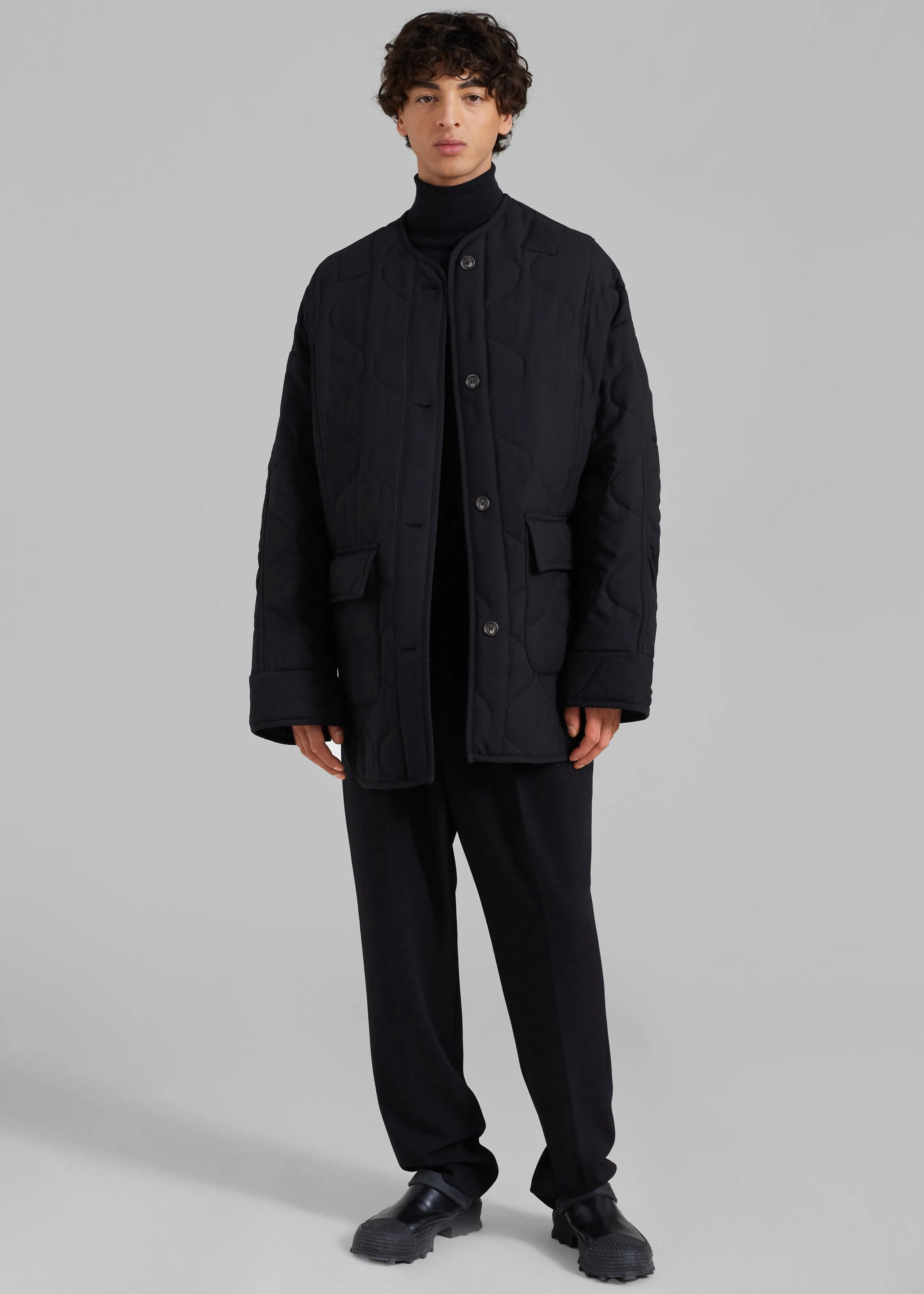 Ted Quilted Jacket - Black sold by Frankie Shop product image thumbnail 3