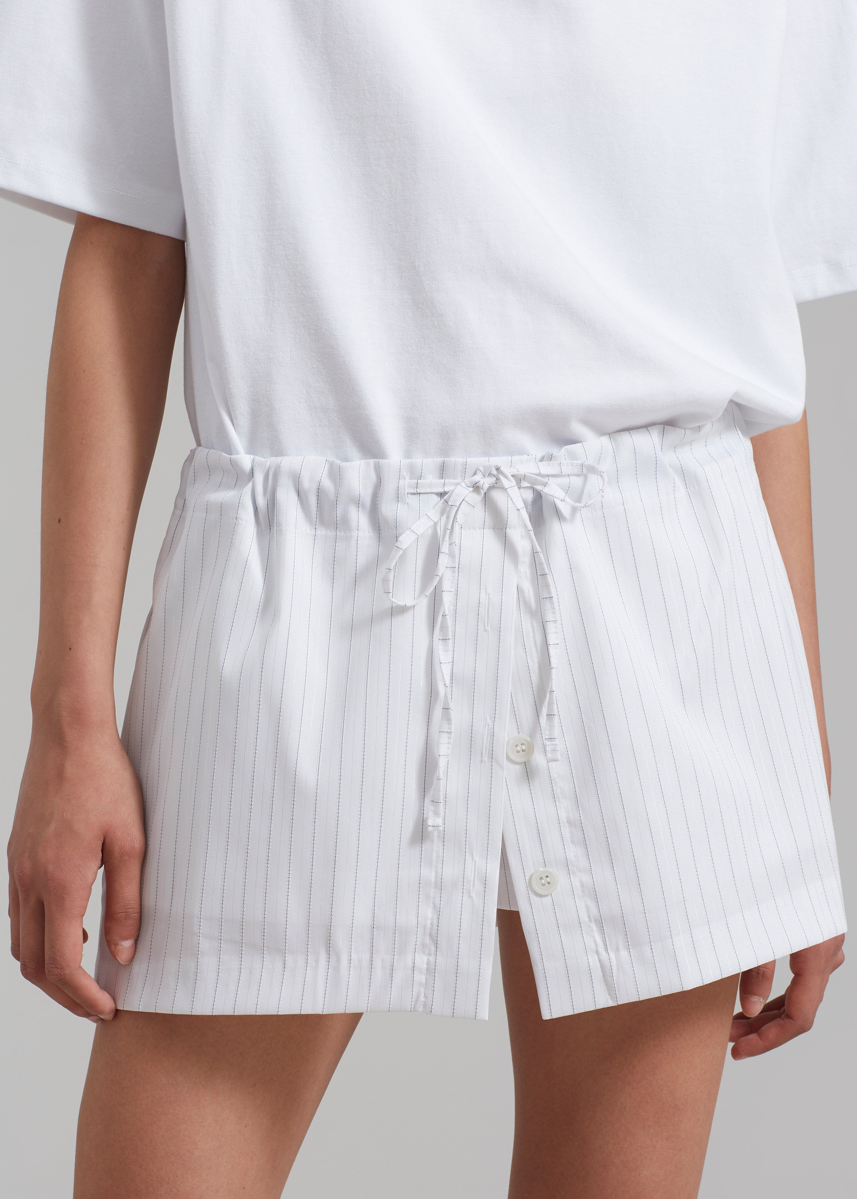Kinsley Skort - White Stripe sold by Frankie Shop product image thumbnail 3