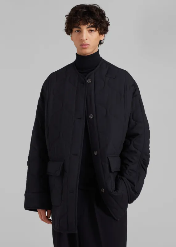 Ted Quilted Jacket - Black sold by Frankie Shop