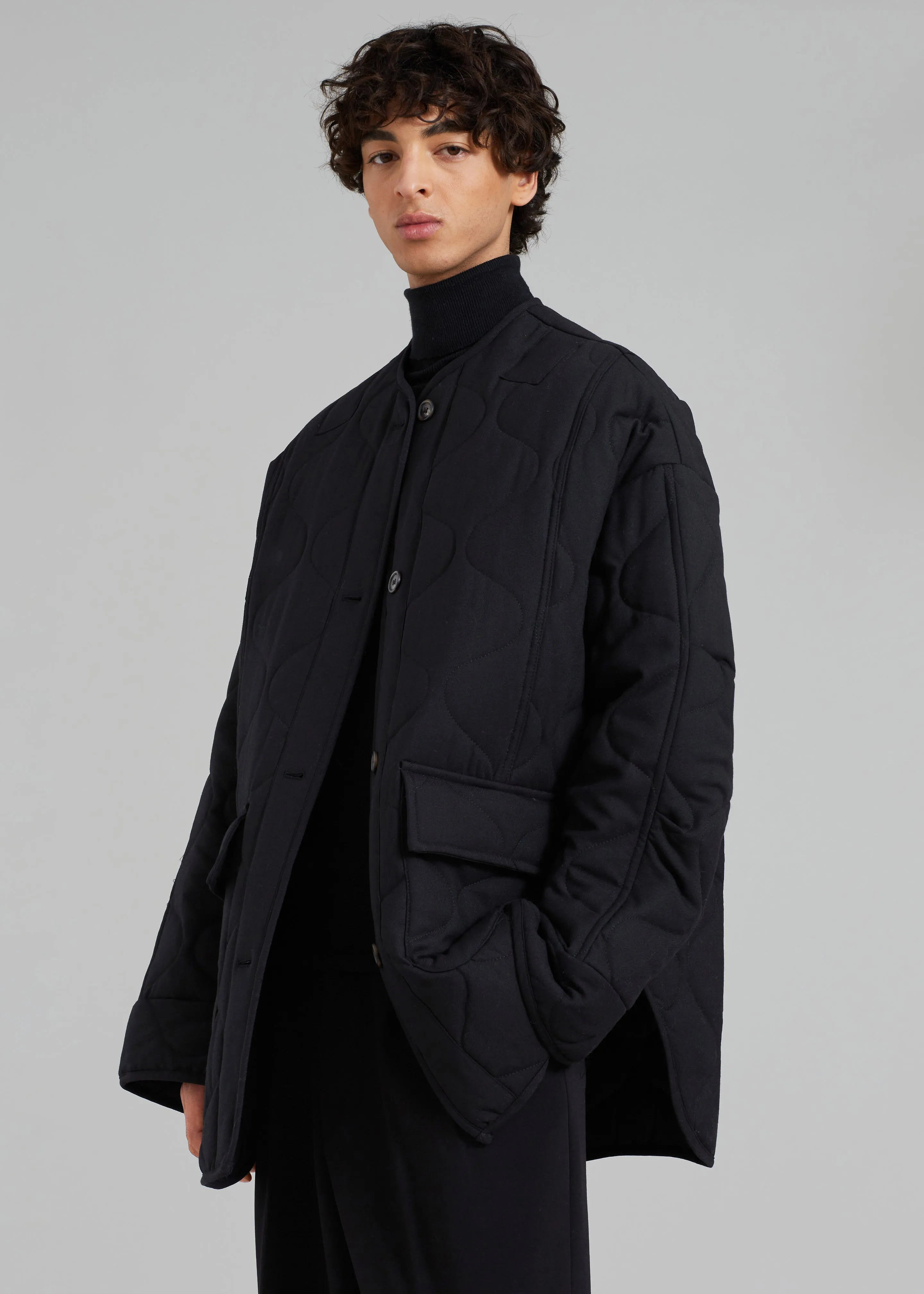 Ted Quilted Jacket - Black sold by Frankie Shop product image thumbnail 4