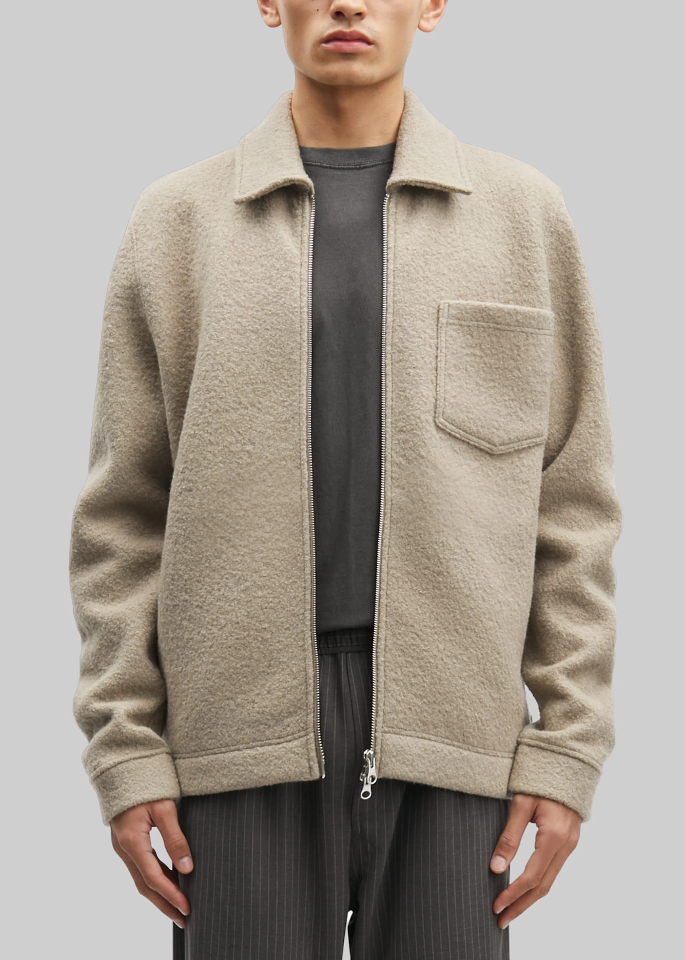 Samsøe Samsøe Hannes Full Zip Cardigan - Seneca Rock sold by Frankie Shop product image thumbnail 4
