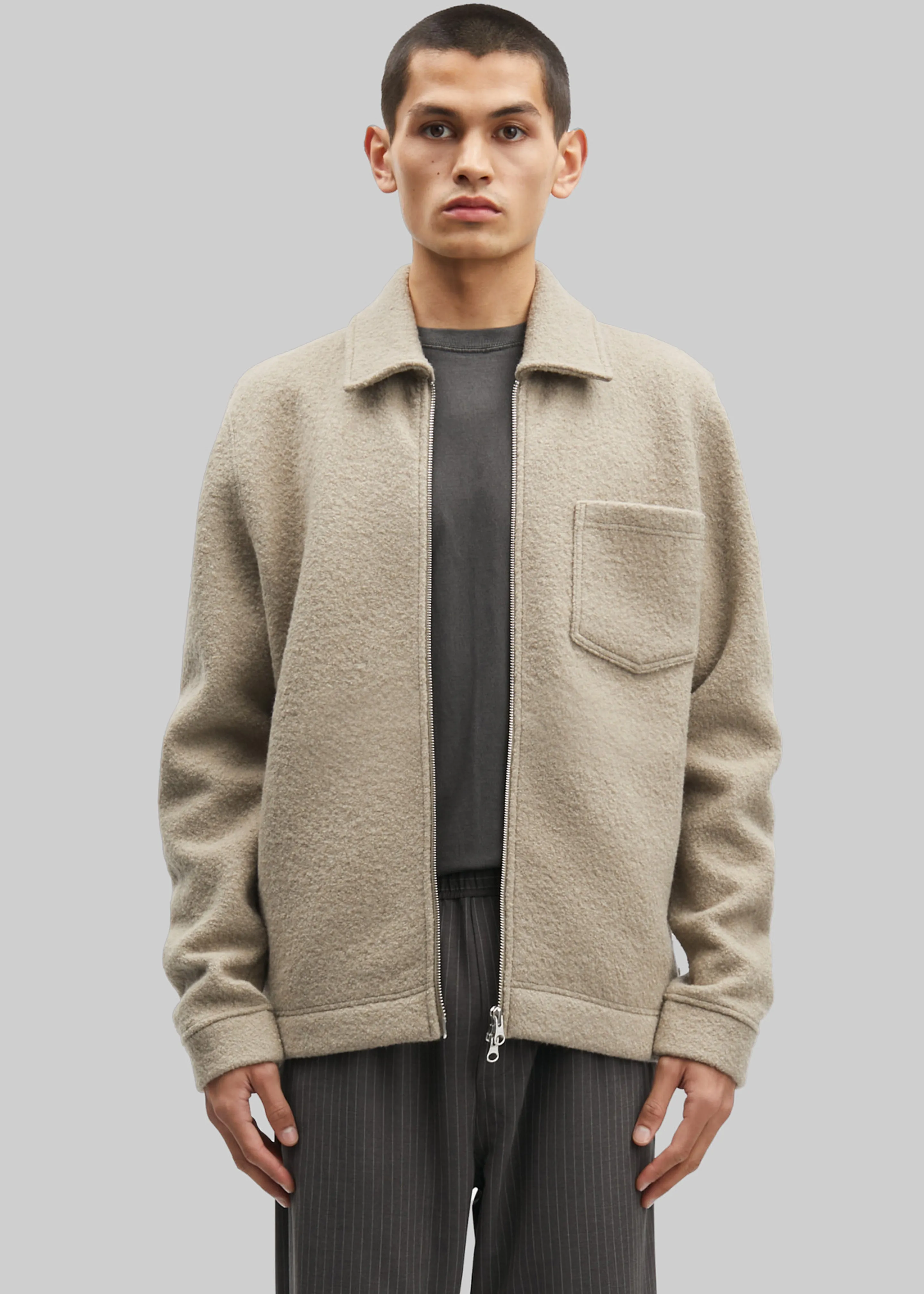 Samsøe Samsøe Hannes Full Zip Cardigan - Seneca Rock sold by Frankie Shop