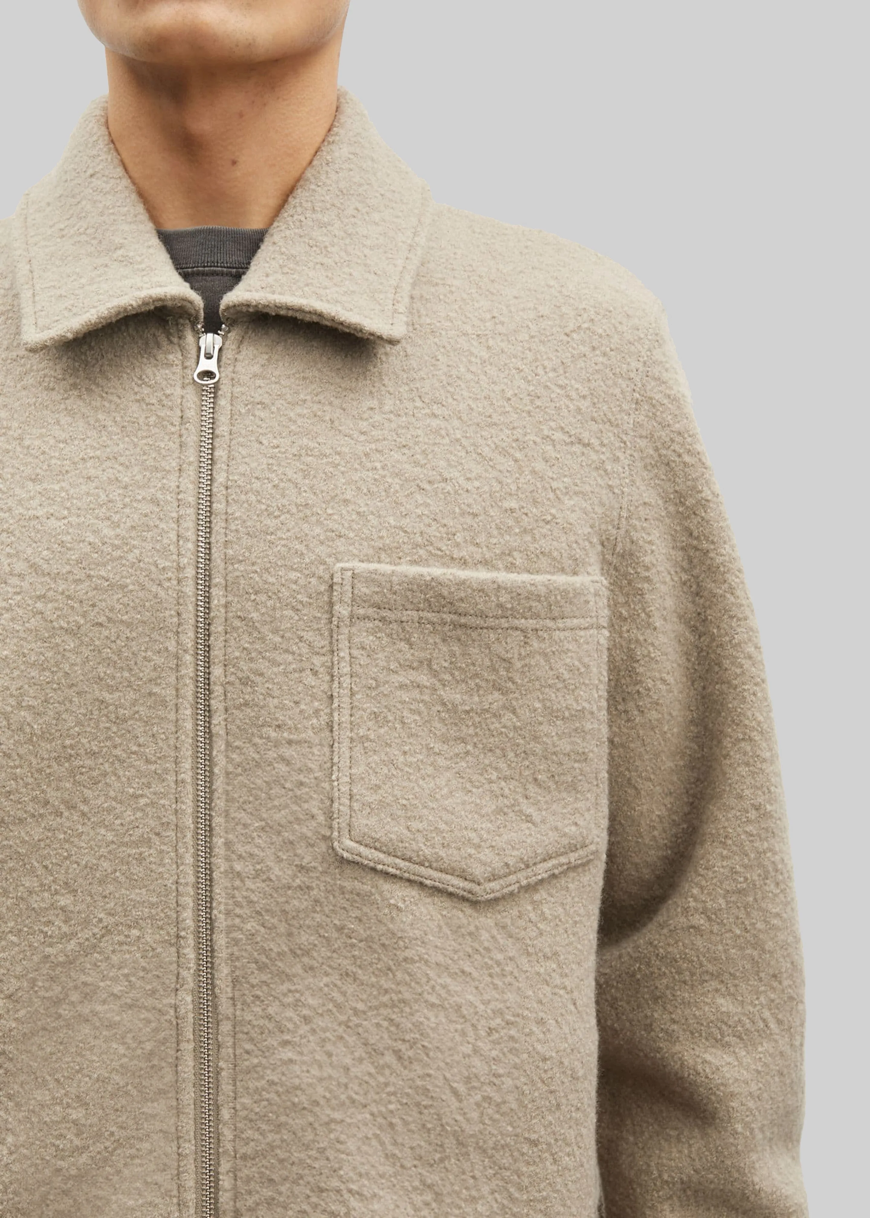 Samsøe Samsøe Hannes Full Zip Cardigan - Seneca Rock sold by Frankie Shop product image thumbnail 2