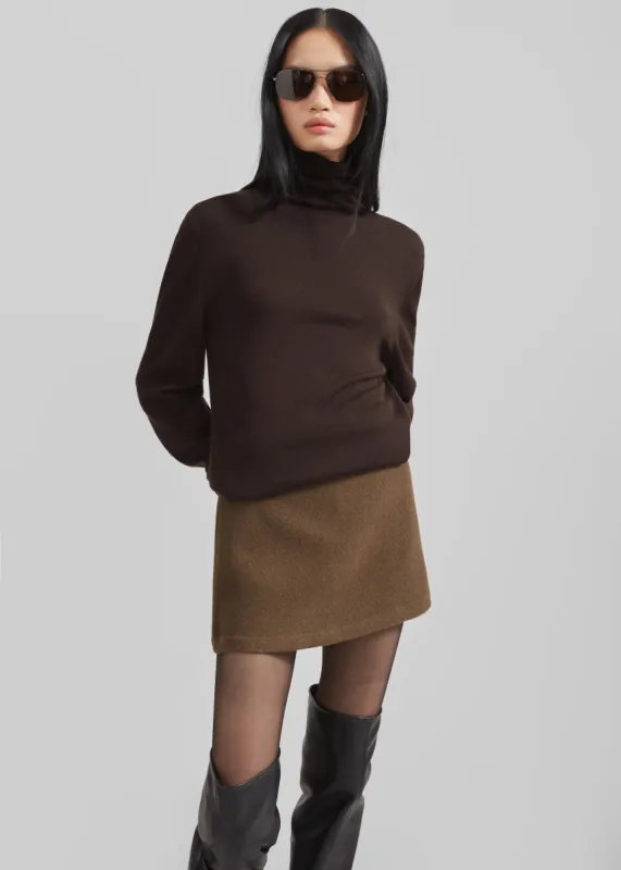 Belsay Skort - Khaki Brown made by Frankie Shop