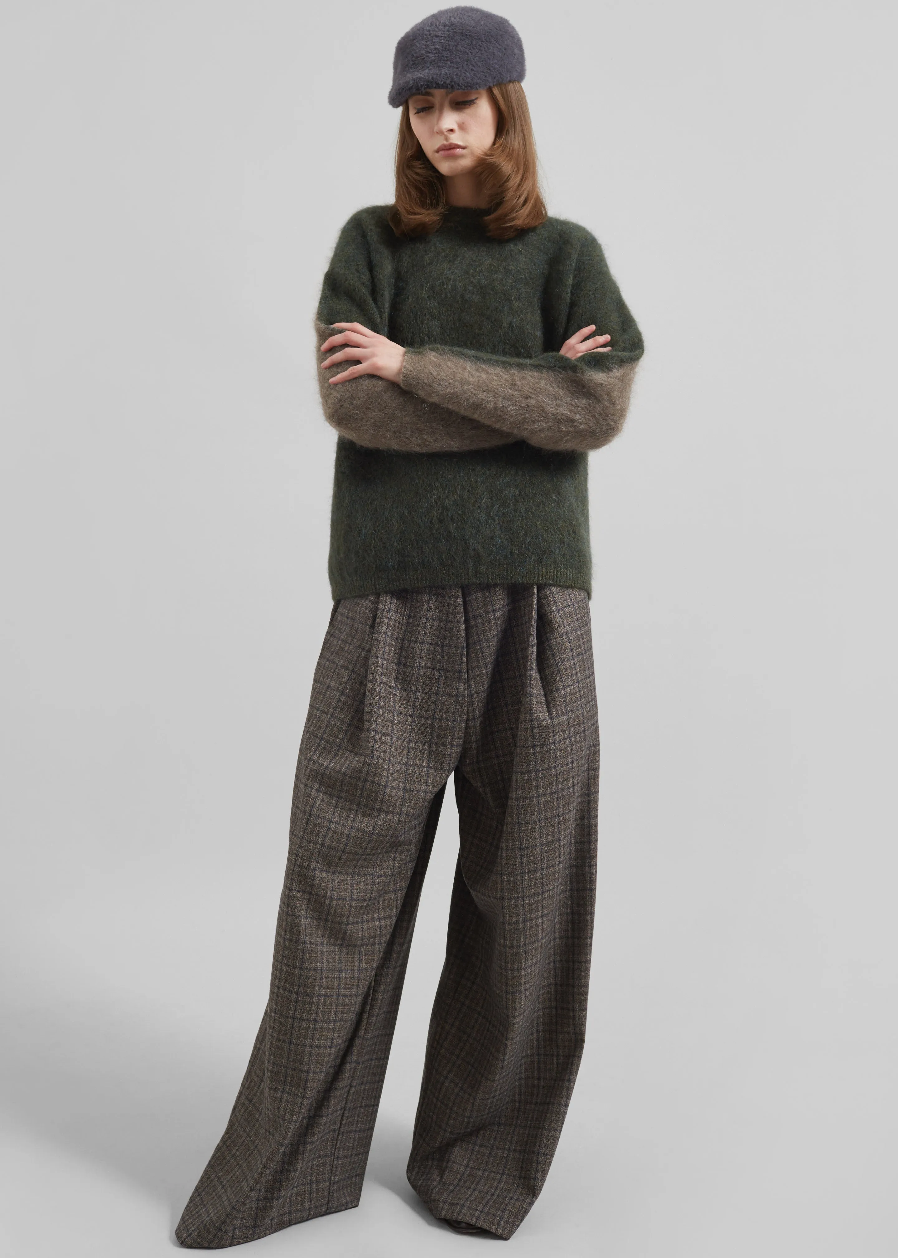 Novers Plaid Trousers - Multicolor sold by Frankie Shop product image thumbnail 5