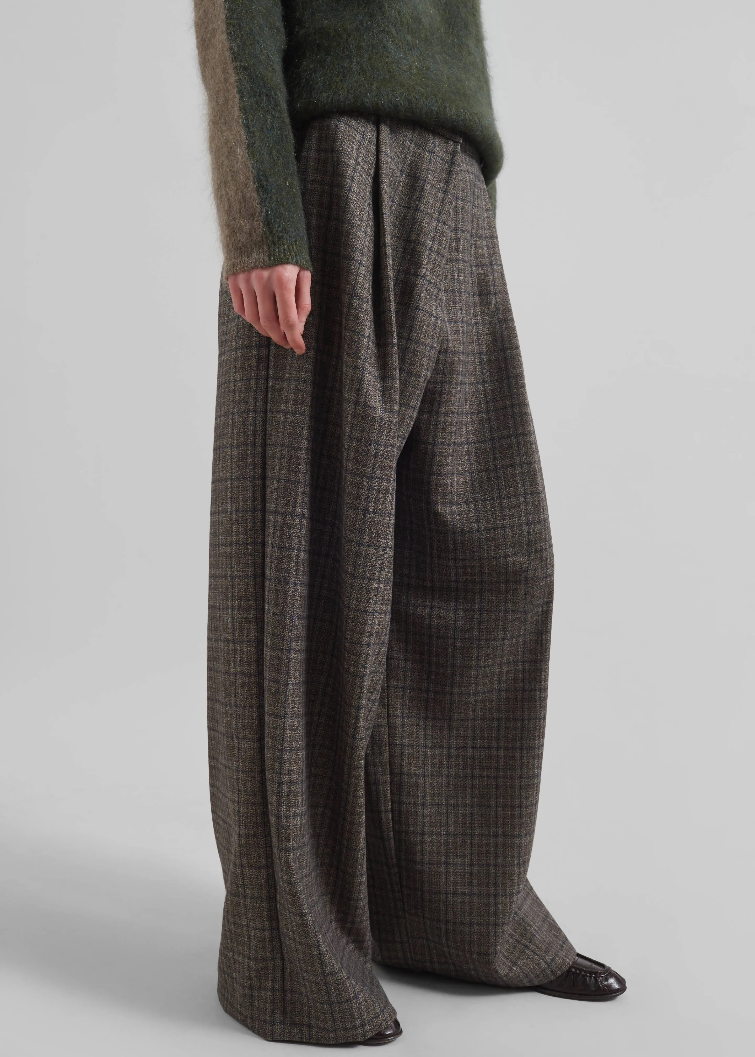 Novers Plaid Trousers - Multicolor sold by Frankie Shop product image thumbnail 4