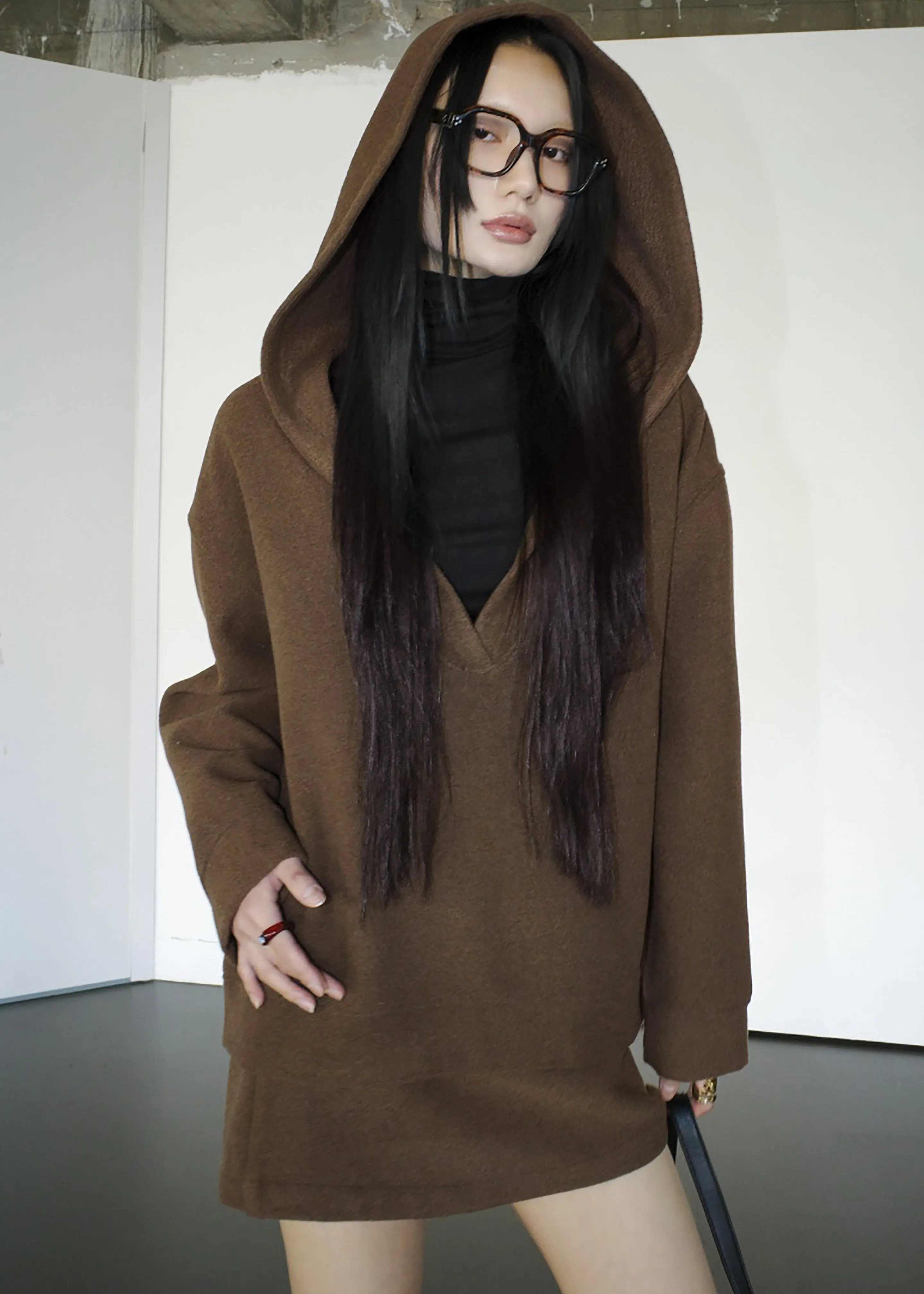 Belsay Hoodie - Khaki Brown sold by Frankie Shop product image thumbnail 2