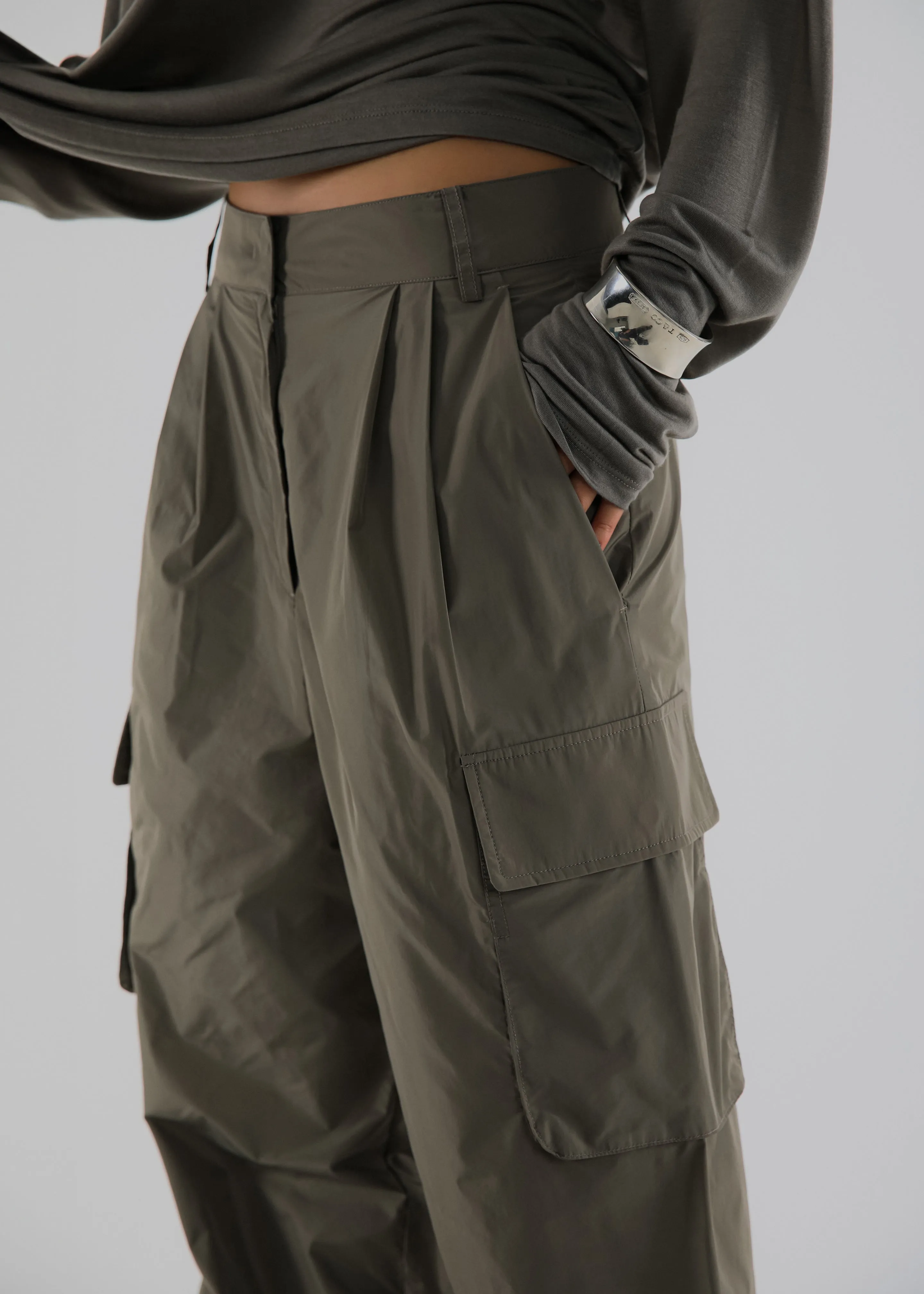 Koa Cargo Pants - Khaki sold by Frankie Shop product image thumbnail 3